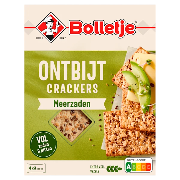 Bolletje Ontbijtcrackers meerzaden