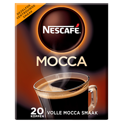 Oploskoffie café mocca - 20 zakjes