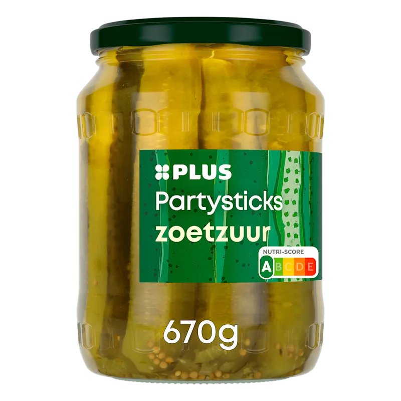PLUS Augurken partysticks zoetzuur