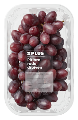 Druiven rood pitloos - PLUS