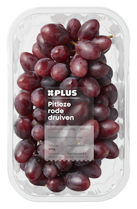 Druiven rood pitloos