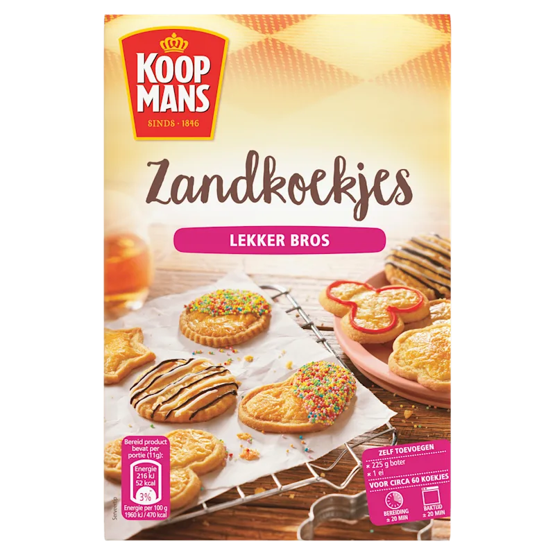 Koopmans Zandkoekjes Bakmix 400 g