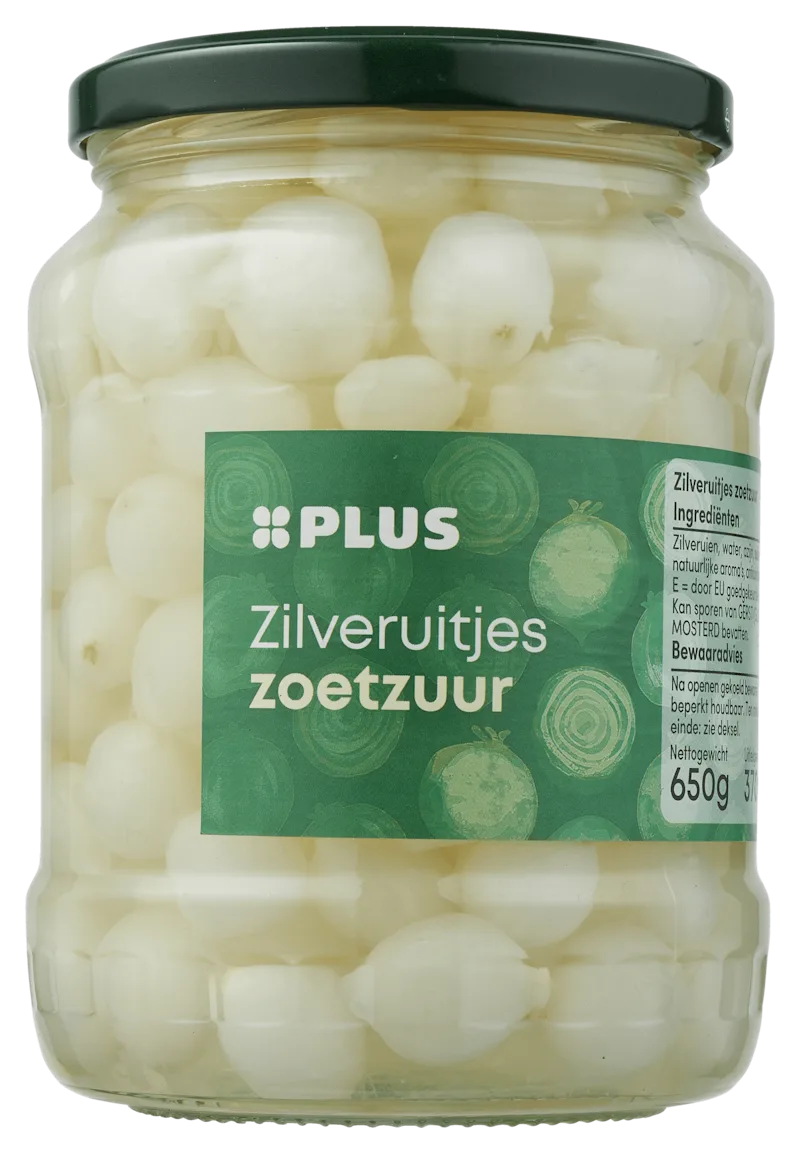 PLUS Zilveruitjes zoetzuur