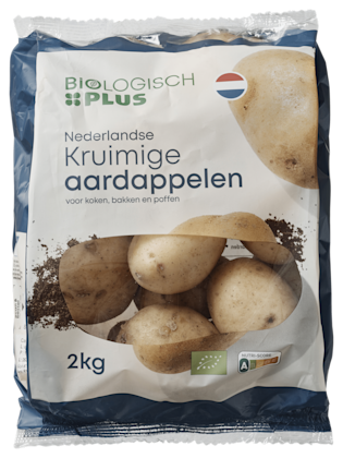 Kruimige aardappelen biologisch