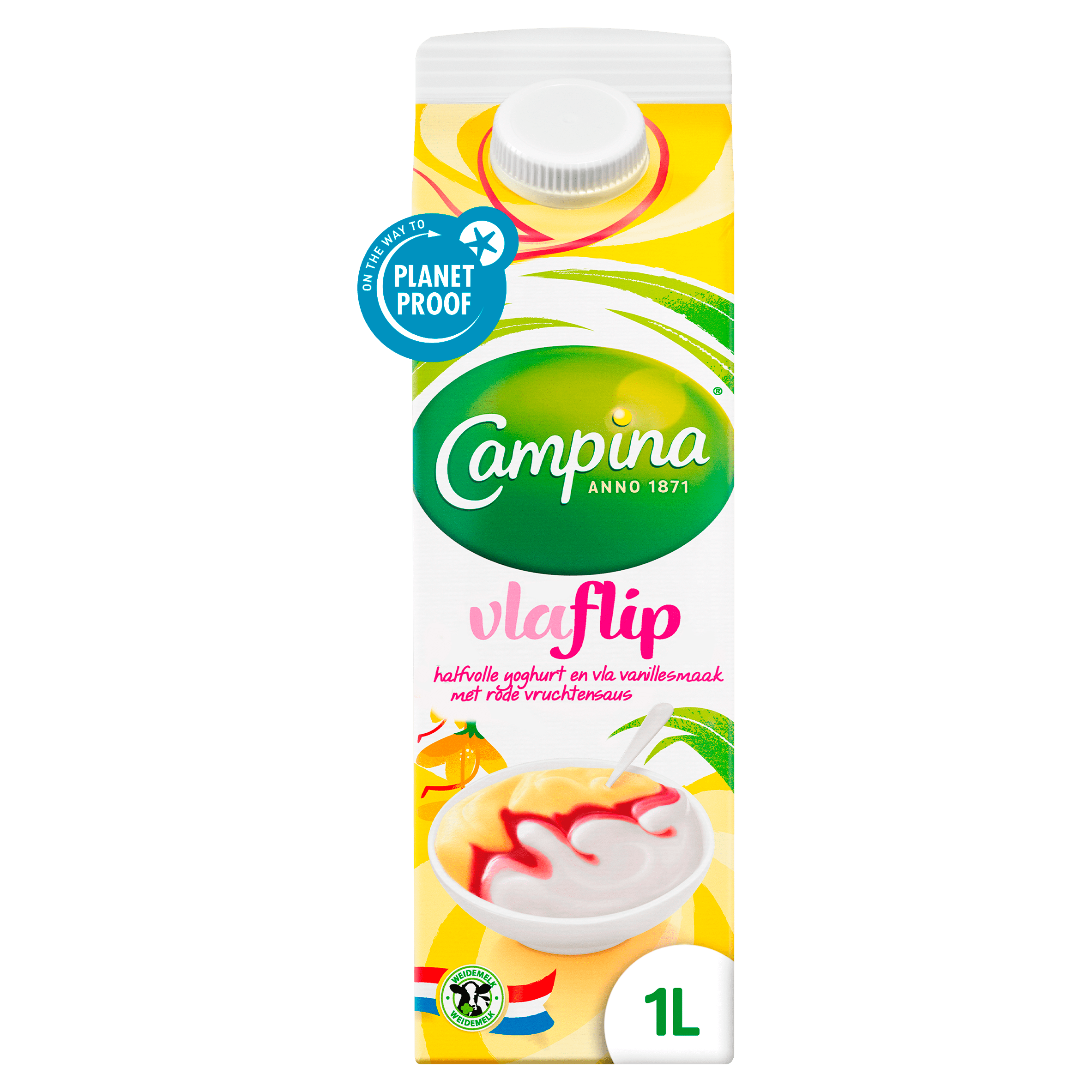 Campina Vlaflip vanille Per Pak 1000 ml