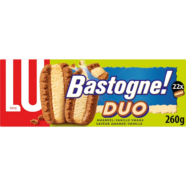 Lu Bastogne Duo Koekjes Amandel & Vanille