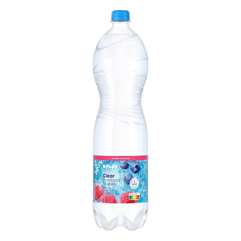 PLUS Clear framboos bosbes koolzuurvrij