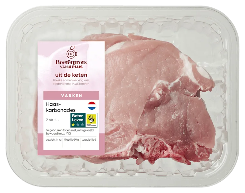 PLUS Boerentrots Haaskarbonade 2 stuks