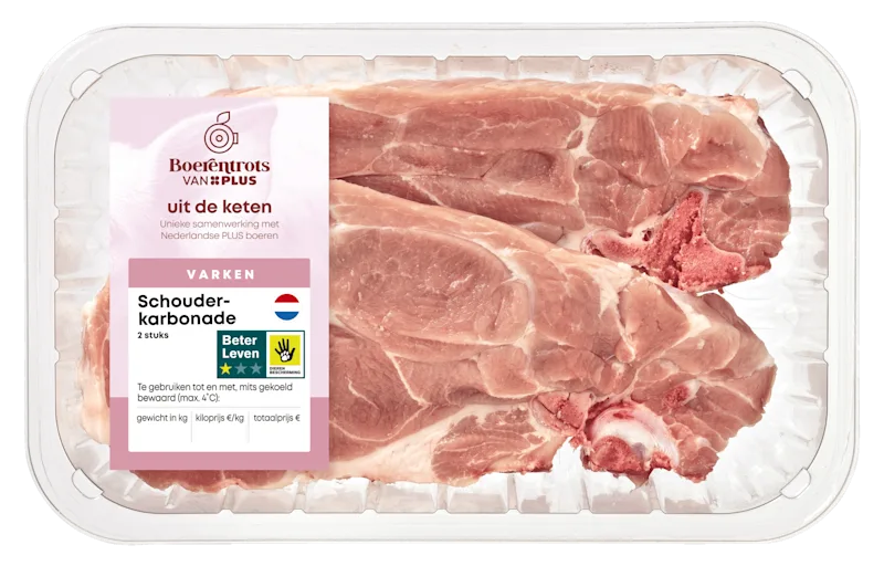 PLUS Boerentrots Schouderkarbonade 2 stuks