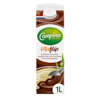 Campina Vlaflip dubbel vanille-choco-karamel