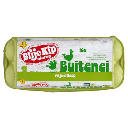 Buiten ei vrije uitloop eieren L. - PLUS