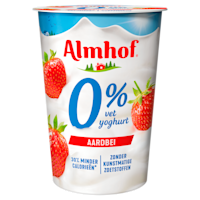 Almhof 0% vet yoghurt Aardbei