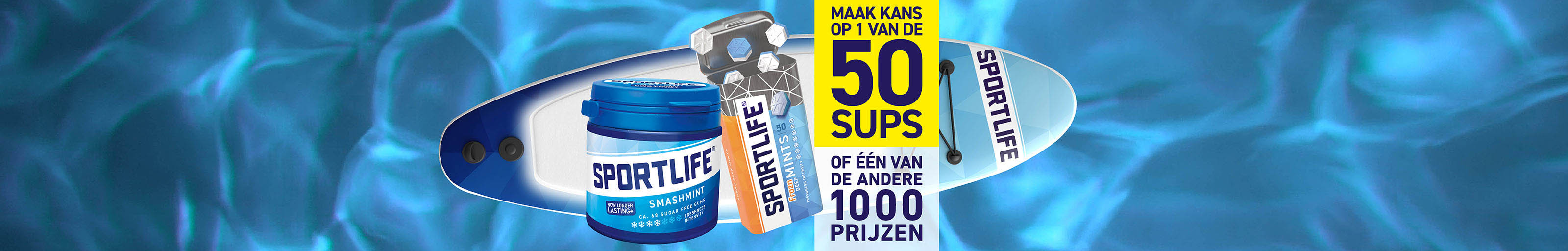 Maak kans op 1 van de 50 Sups of 1000 andere prijzen!
