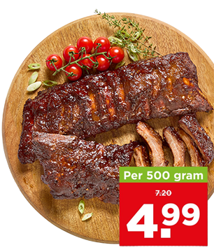 Spareribs voor 4.99