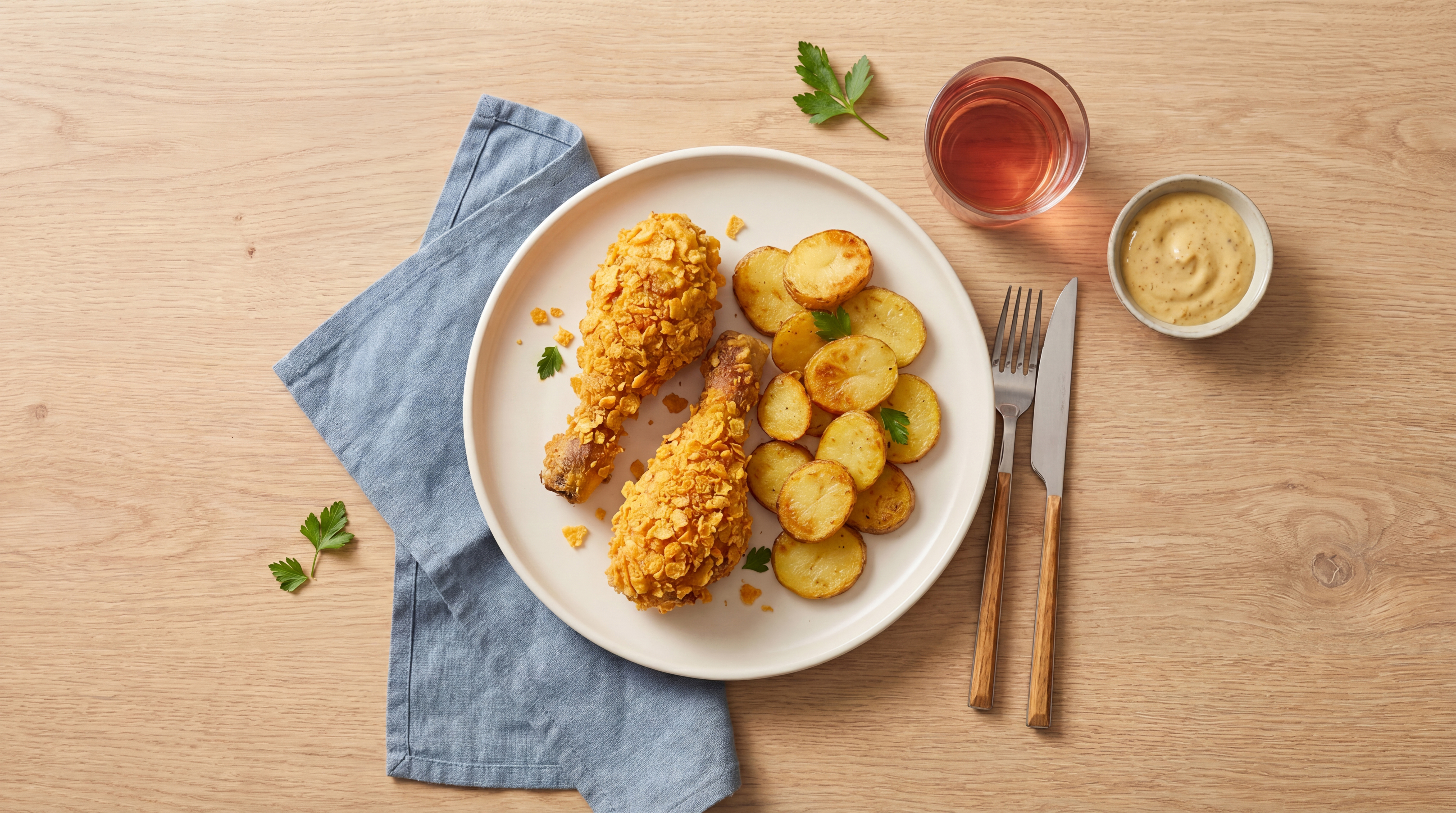 Krokante kipdrumsticks uit de airfryer