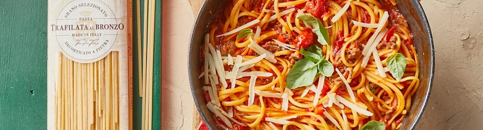 Eenpanspasta met pomodorini