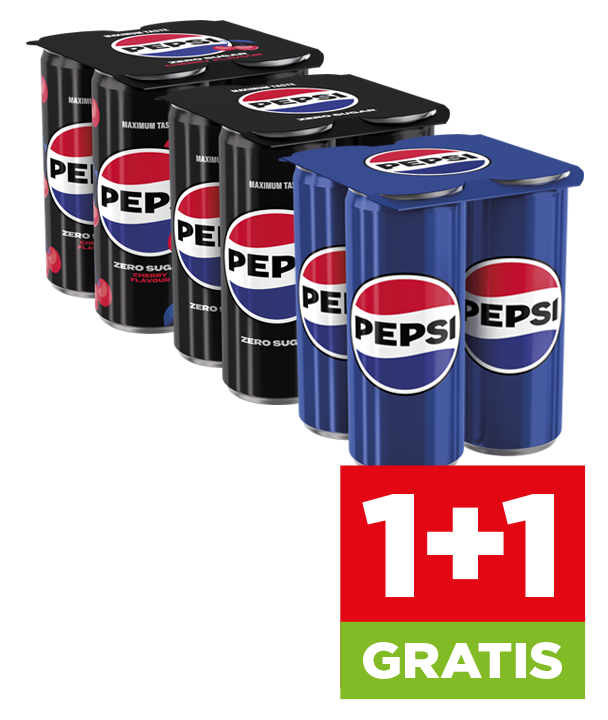 Pepsi, 1+1 gratis.
