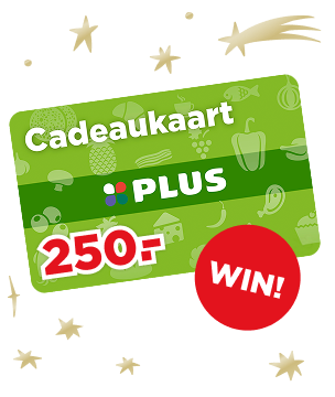 Cadeaukaart van PLUS t.w.v. 250 euro.