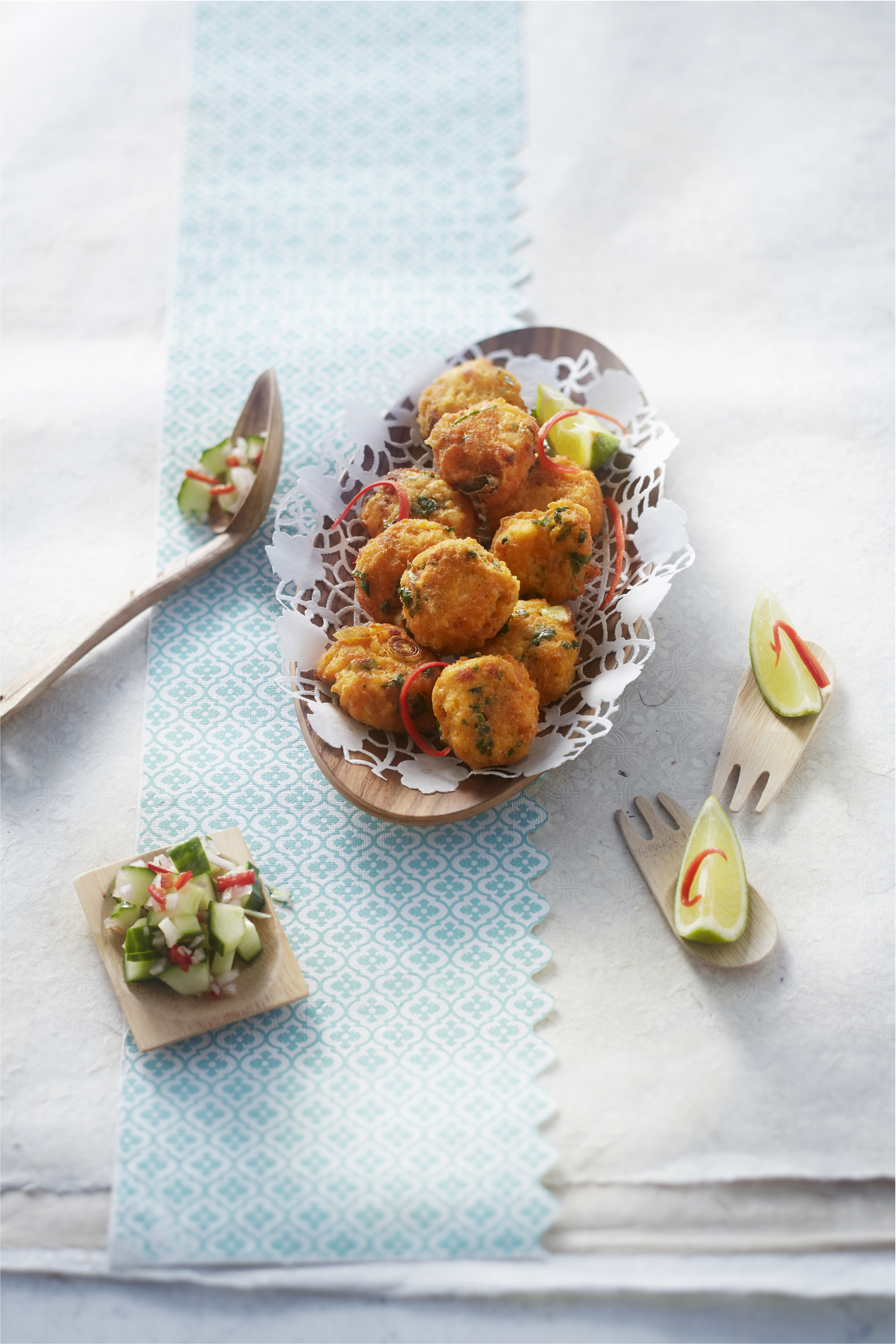 Thaise viskoekjes met komkommerrelish