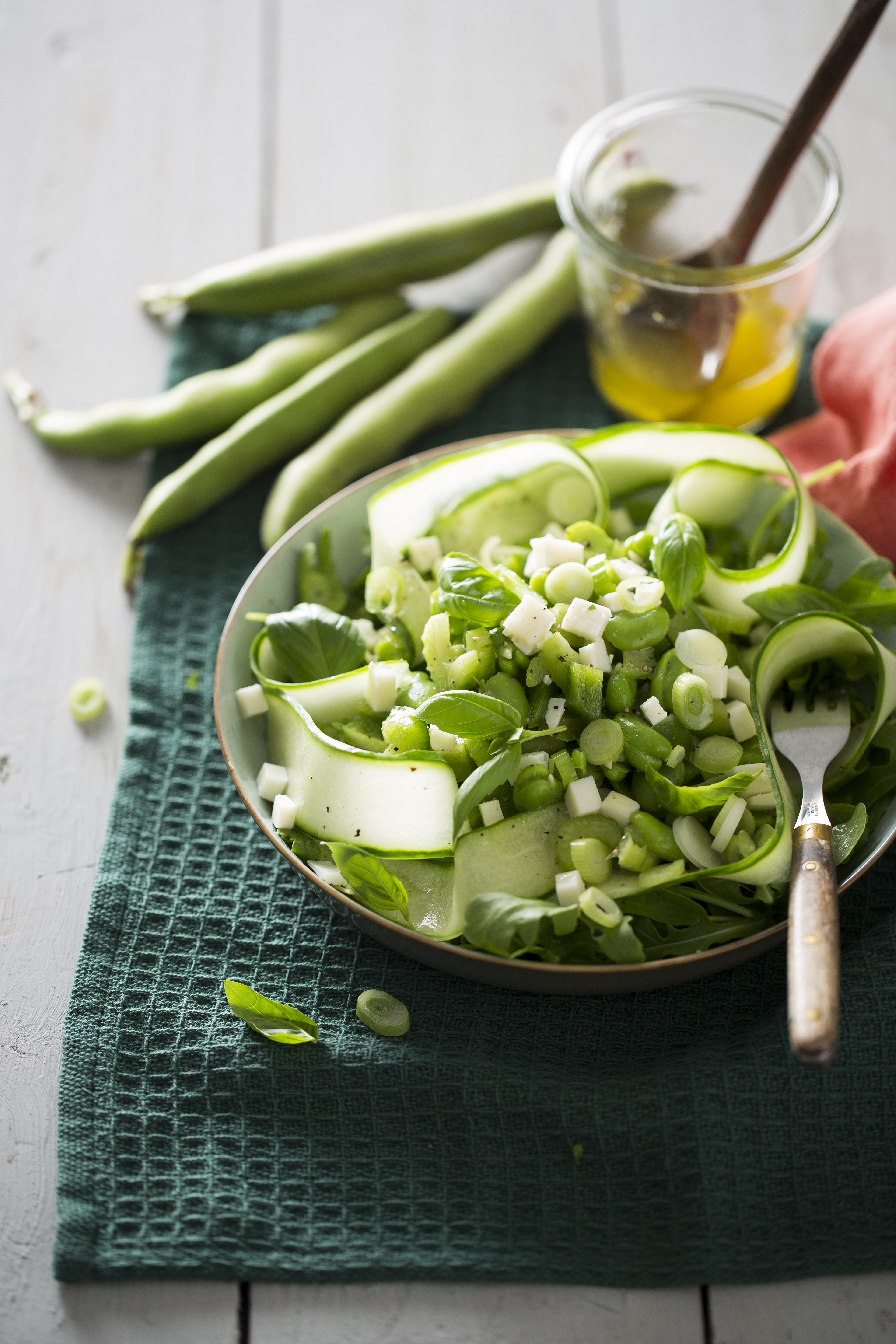 Tuinbonensalade met geitenkaas