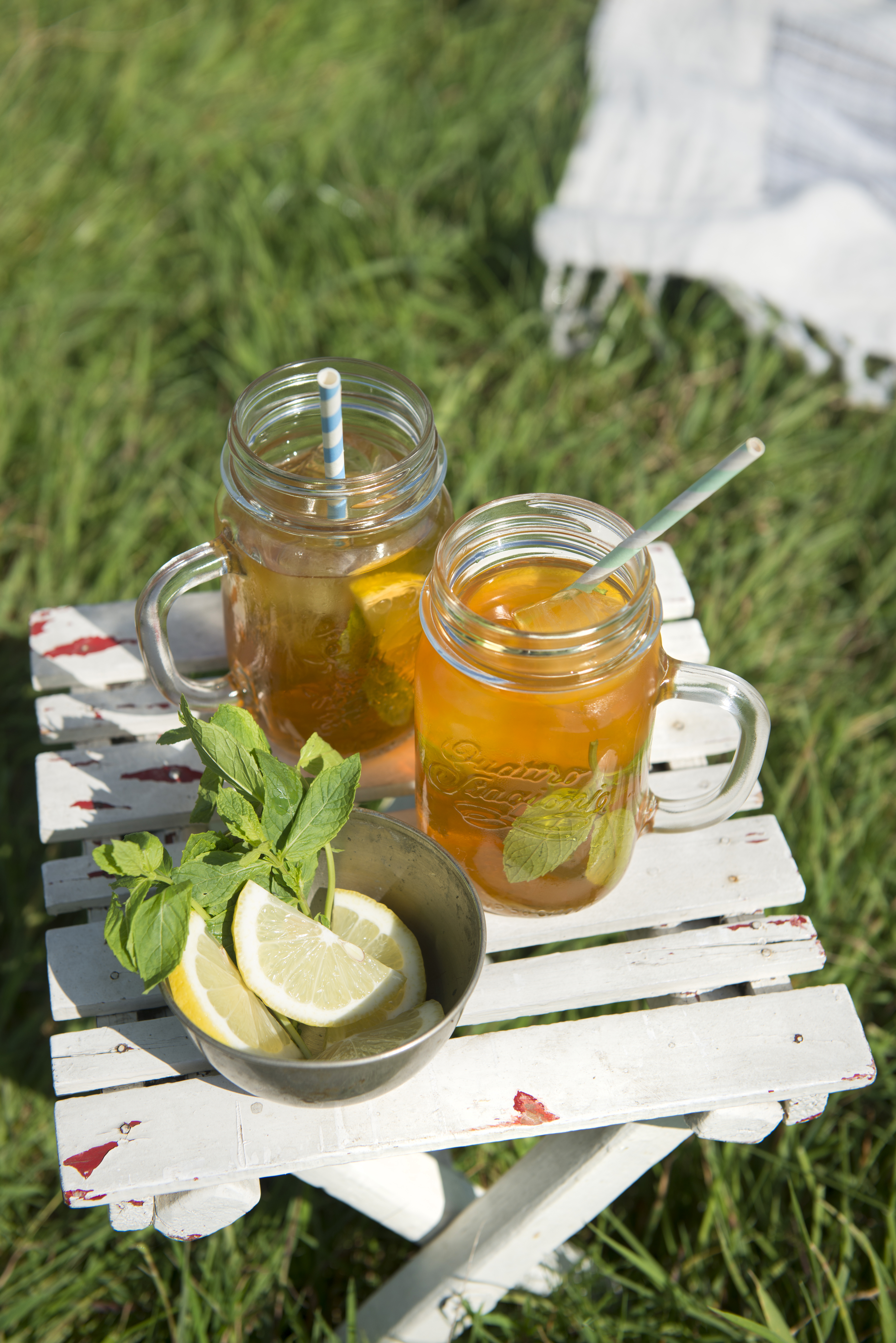 Rooibos-ijsthee met gember en citroen