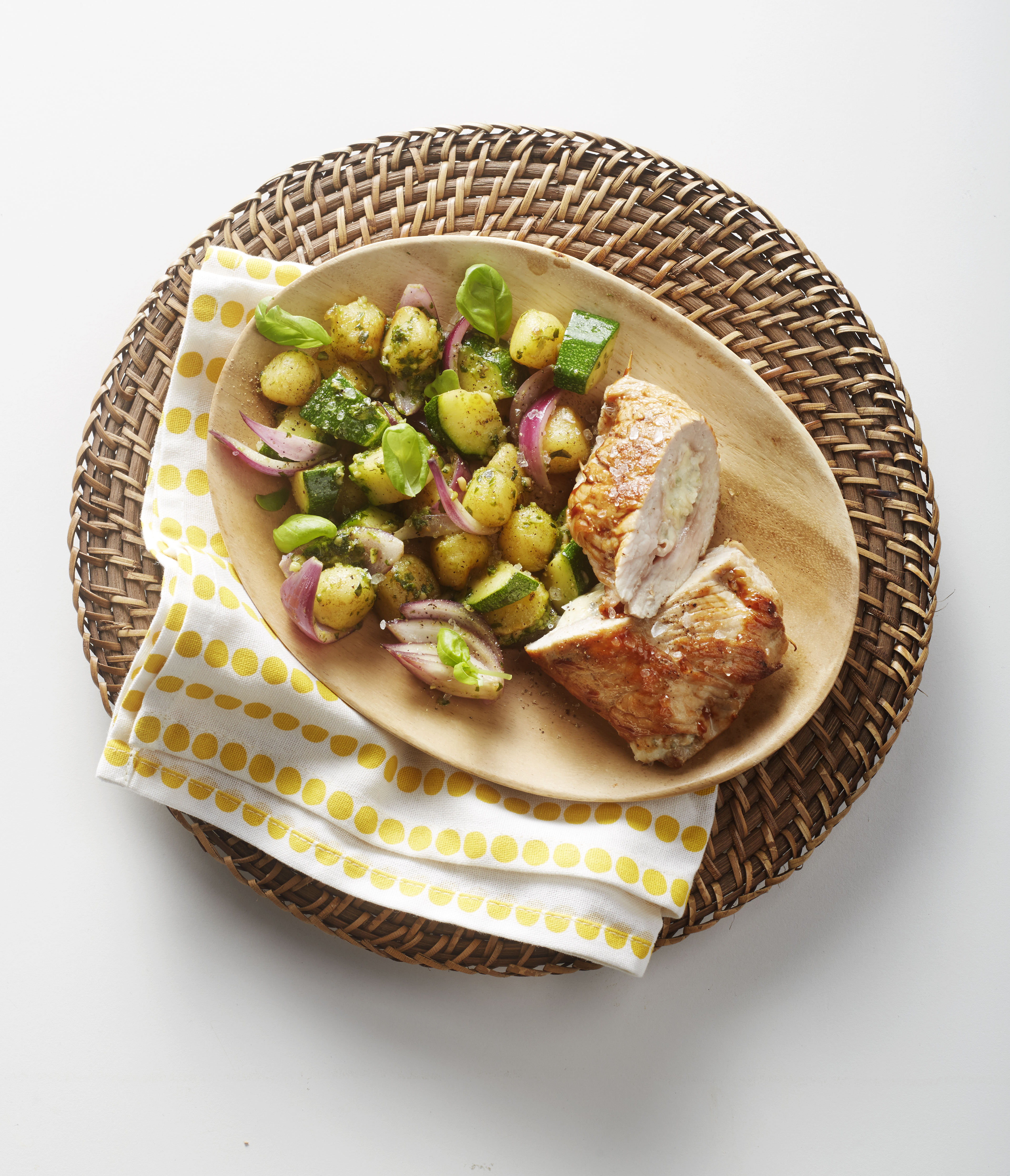 Krieltjespannetje met Italiaanse schnitzel