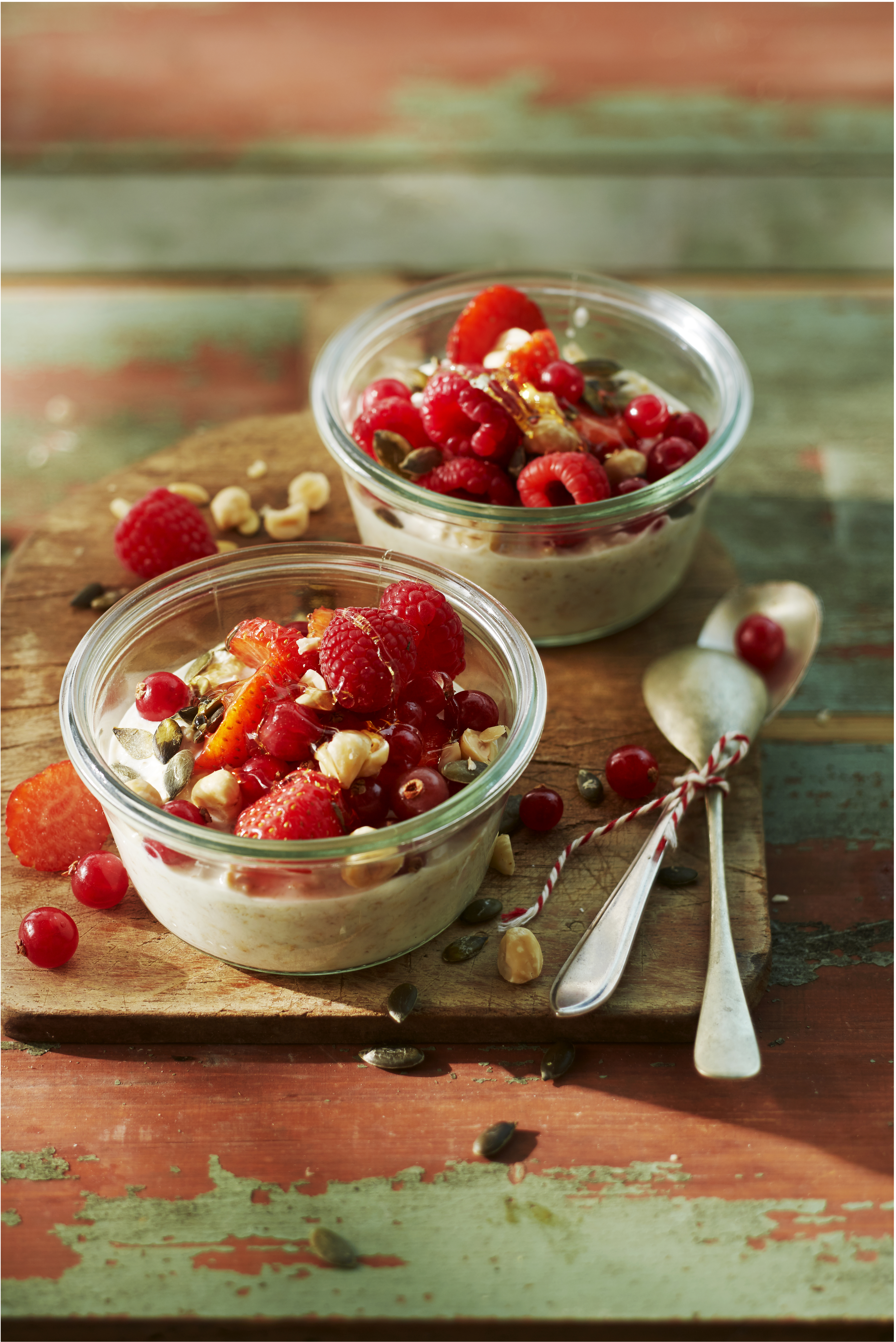 Bircher muesli met rood fruit