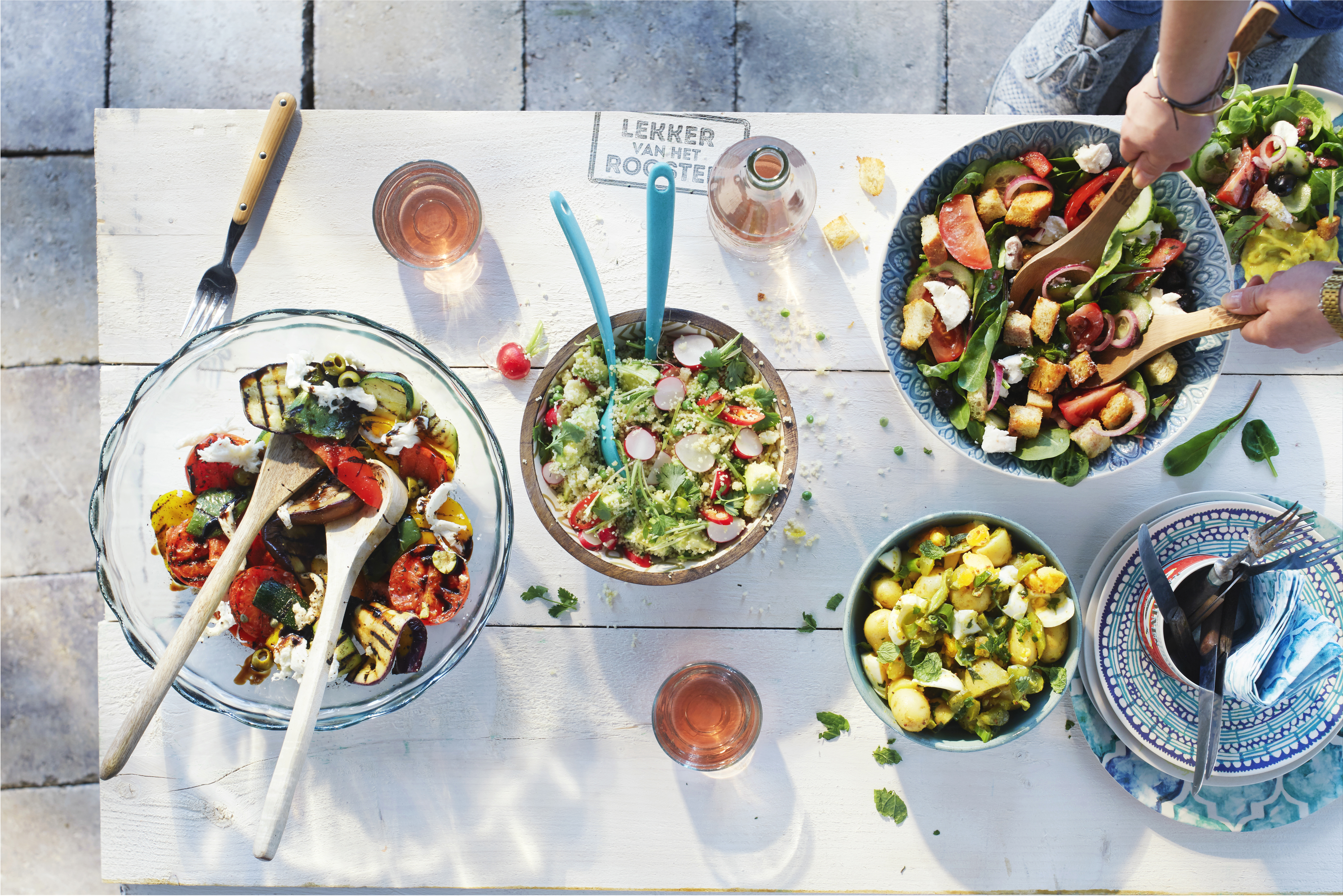 Geroosterde groenten met balsamicodressing