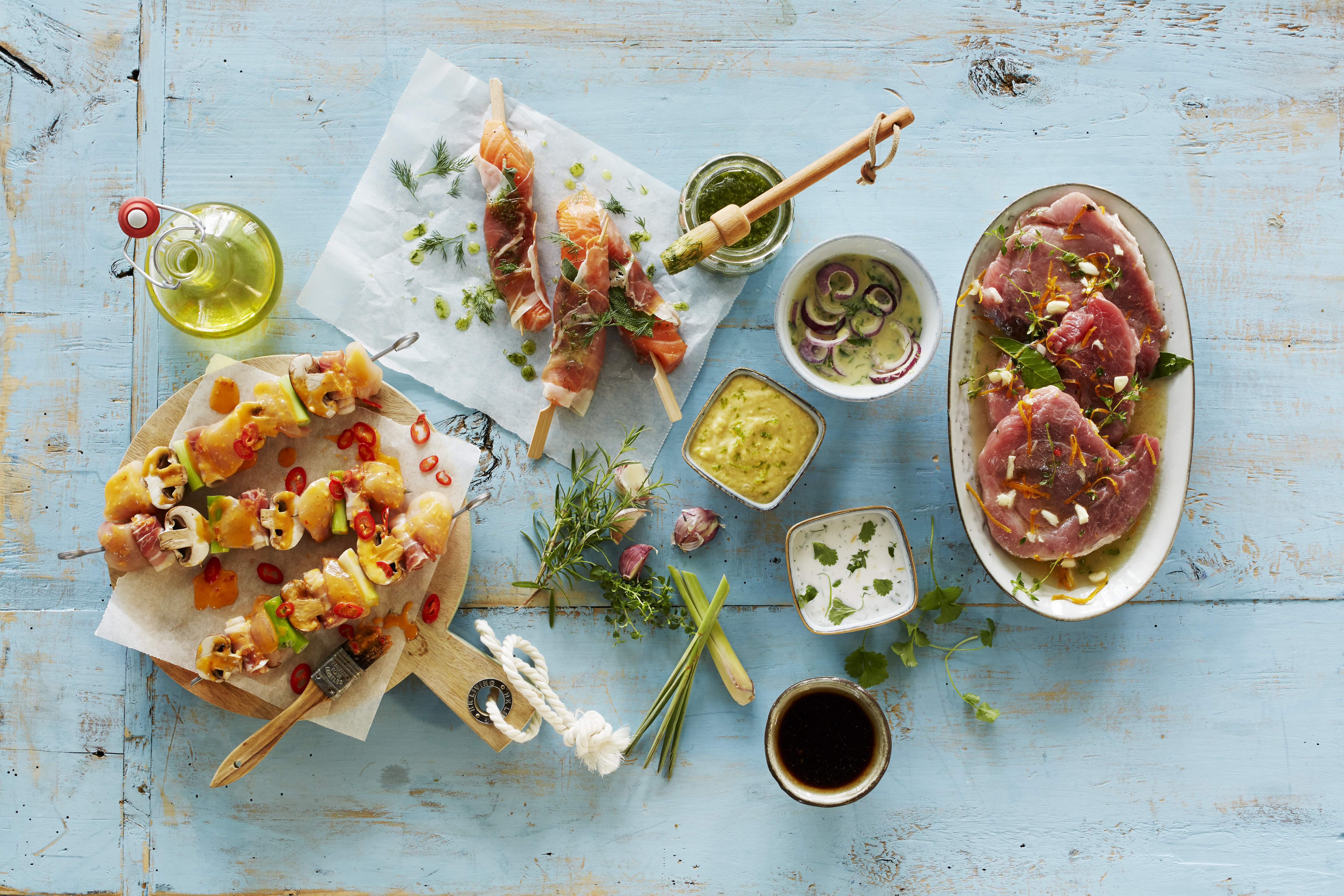 Knoflookmarinade voor varkensvlees