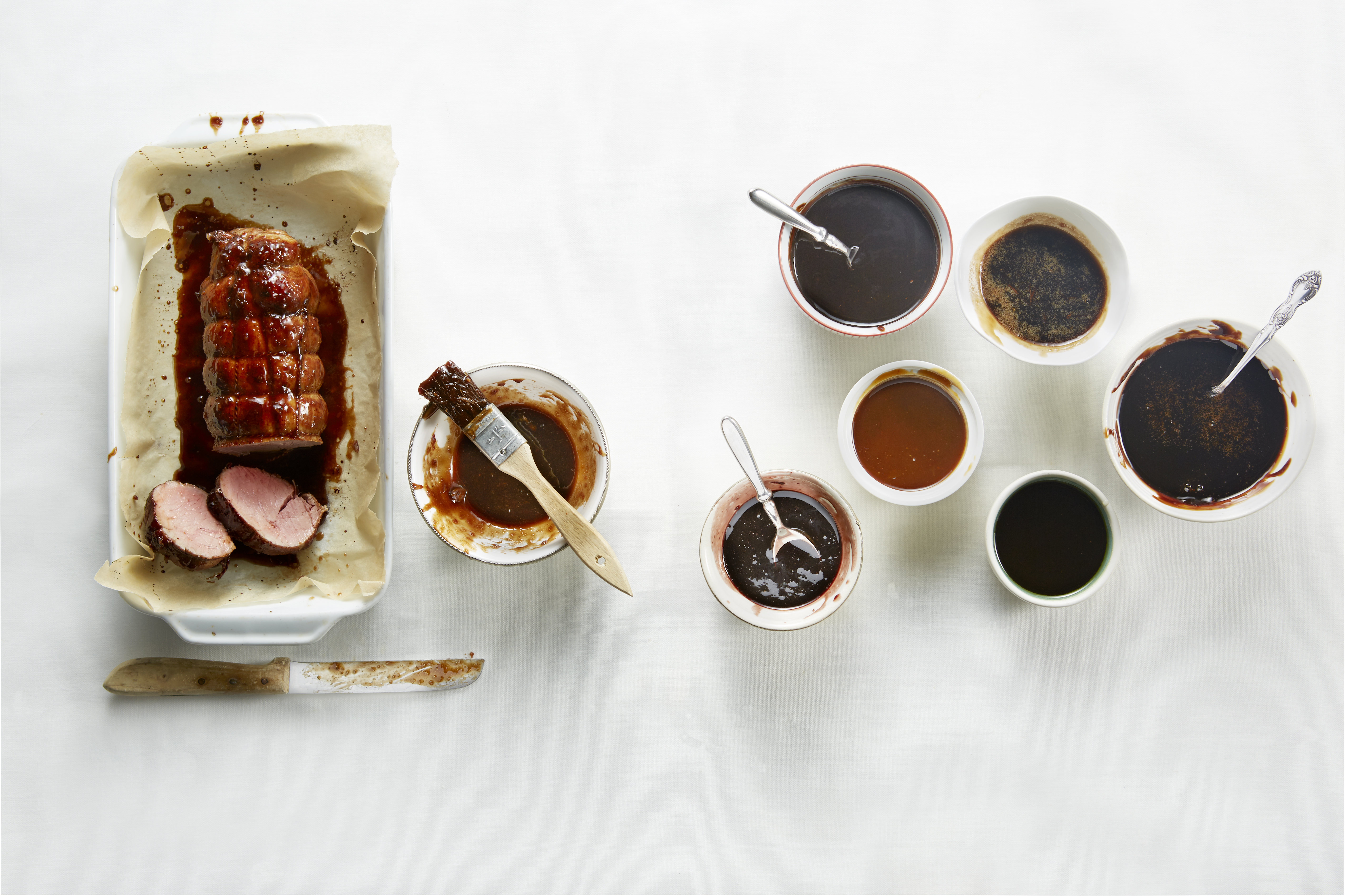 Geglaceerde varkensrollade