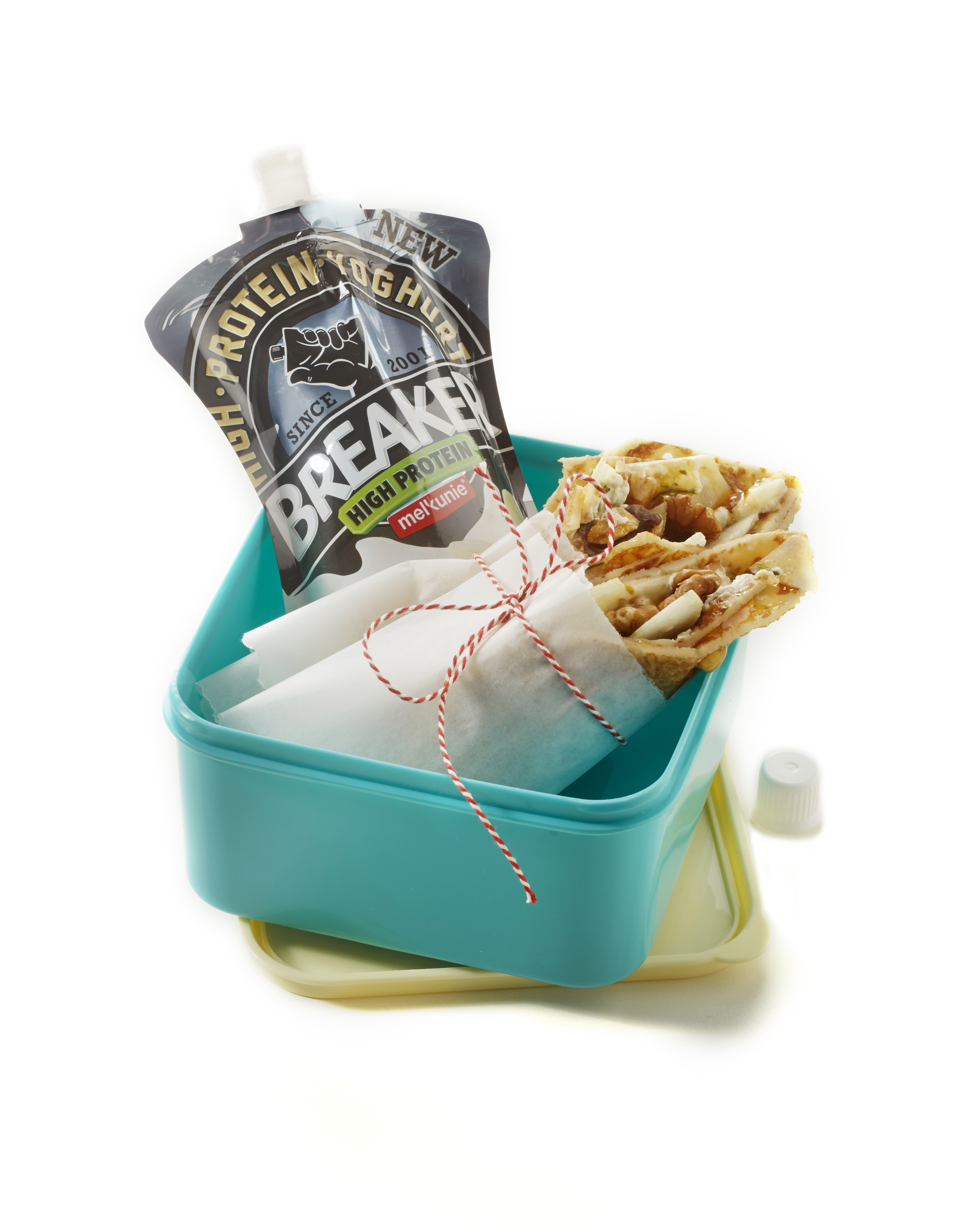 Sinaasappelpannenkoek met kruidenroomkaas en vanilleyoghurt