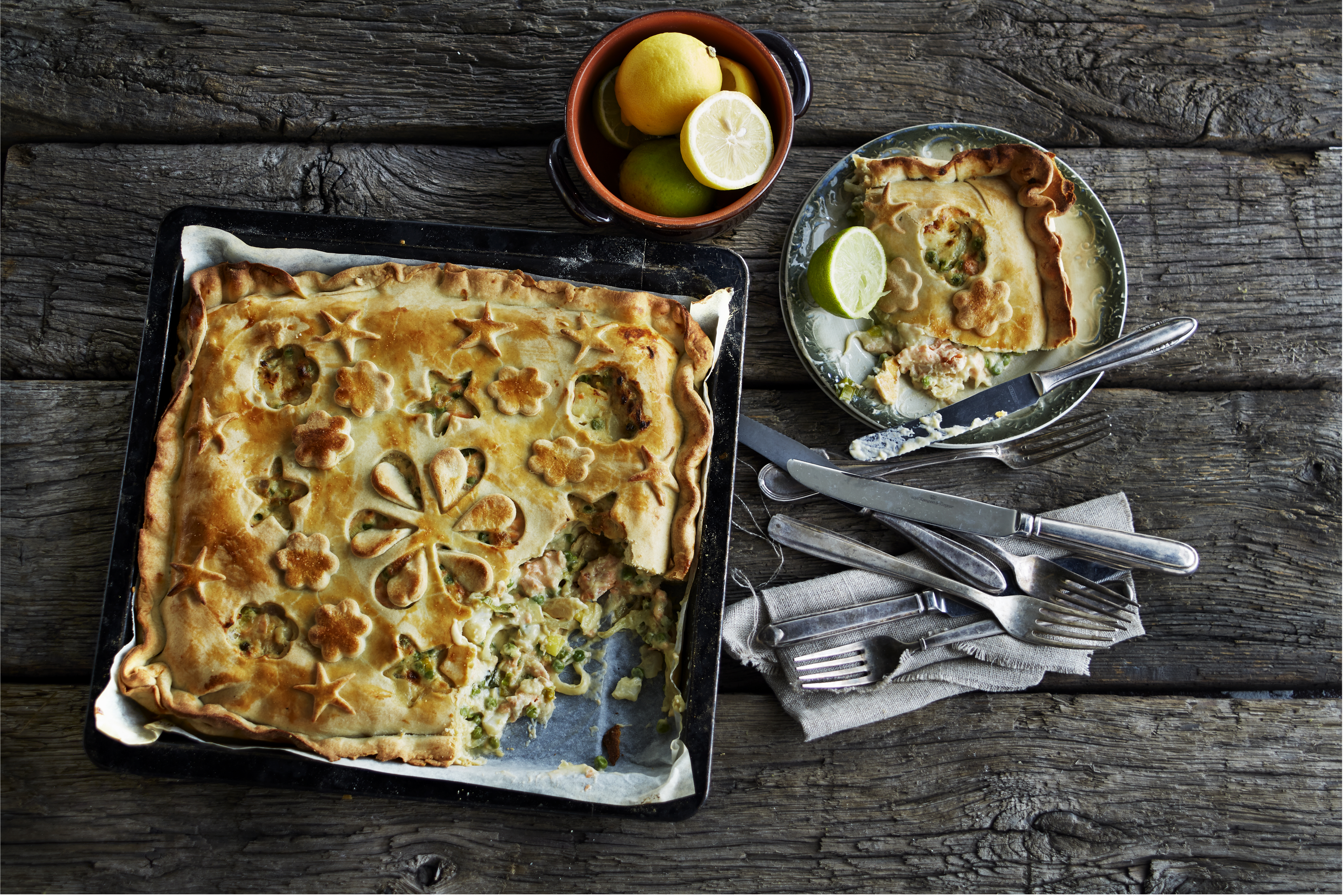 Vispie met venkel en prei