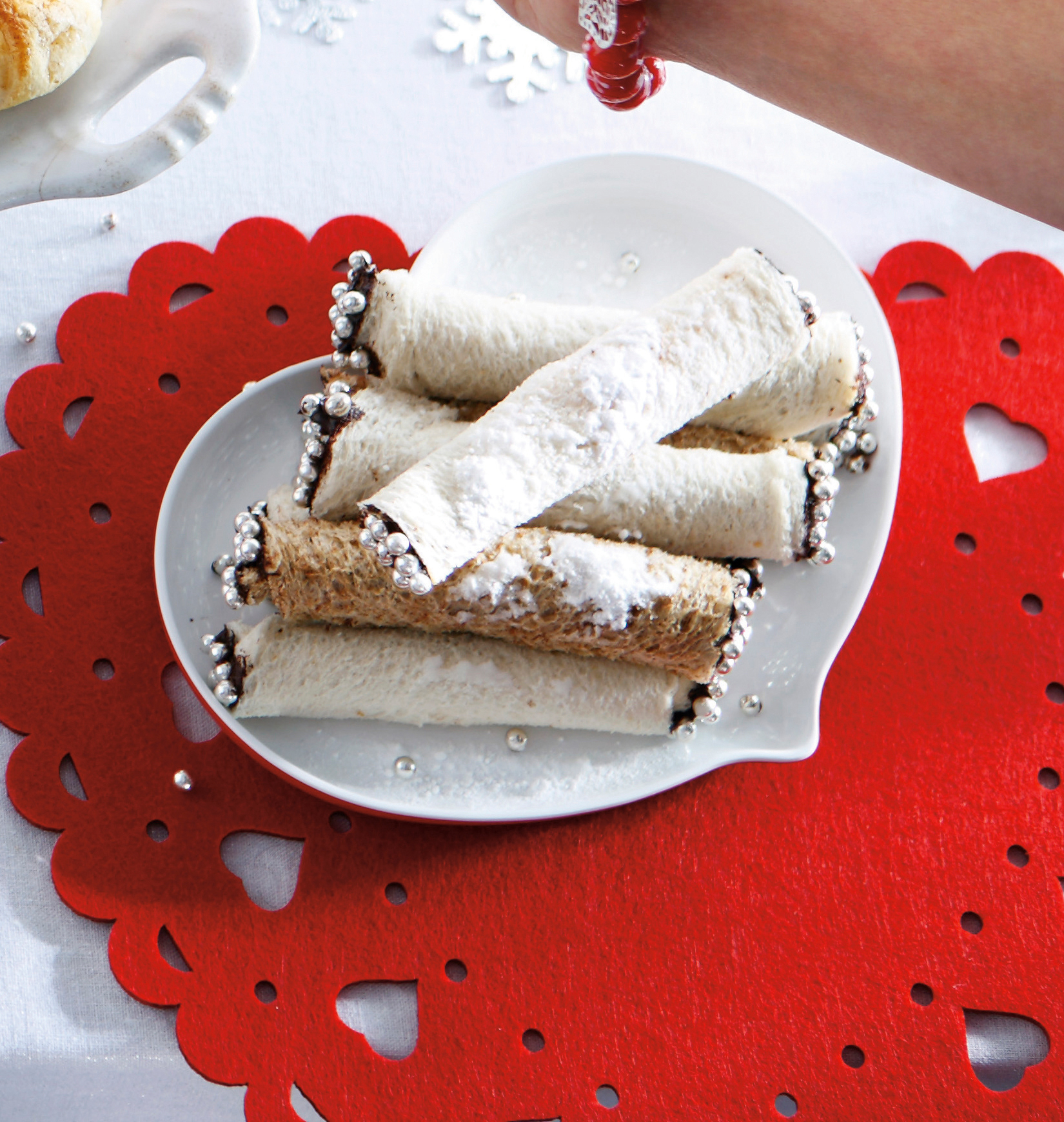 Broodrolletje met chocopasta