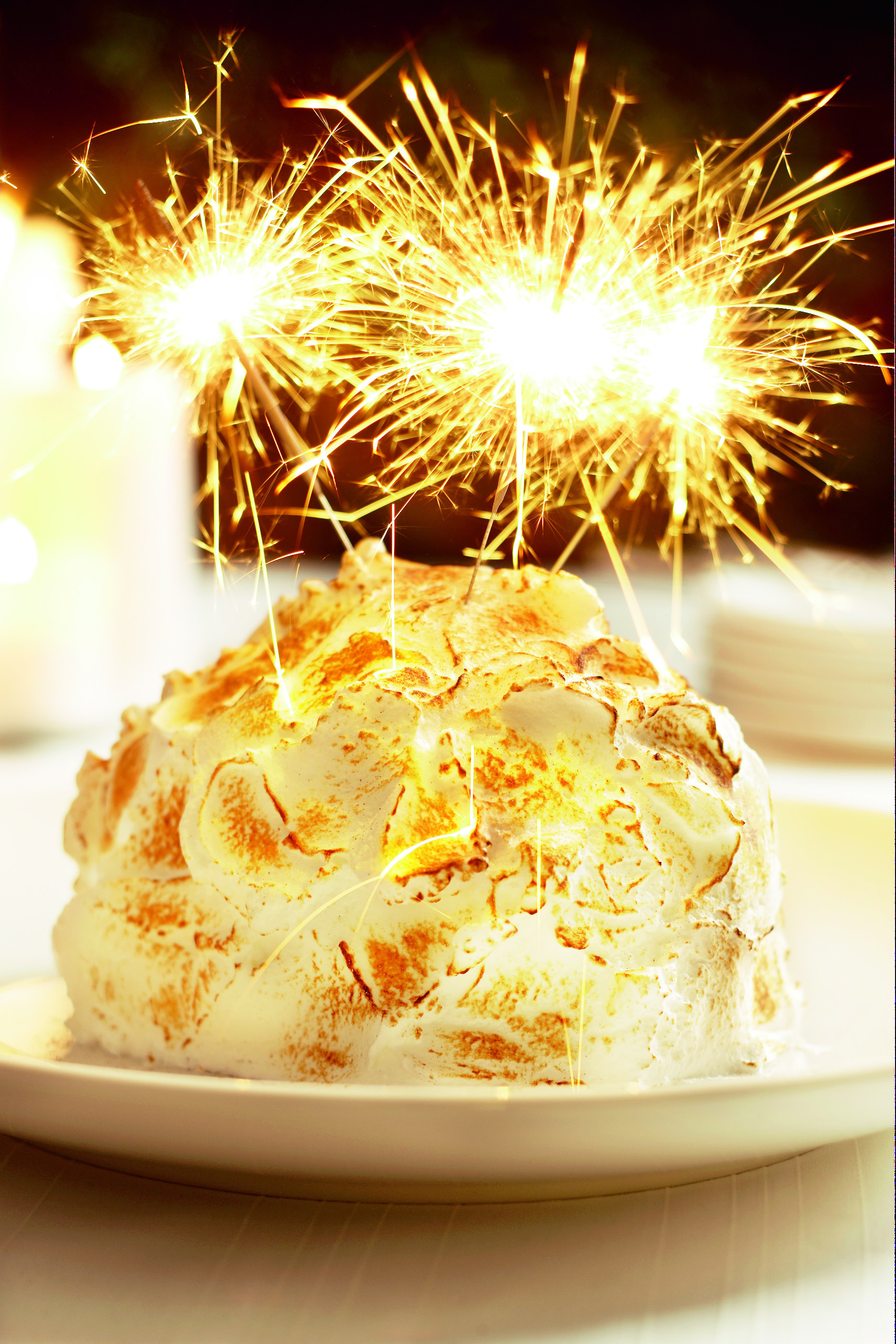 IJsbombe met sneeuw en sterren