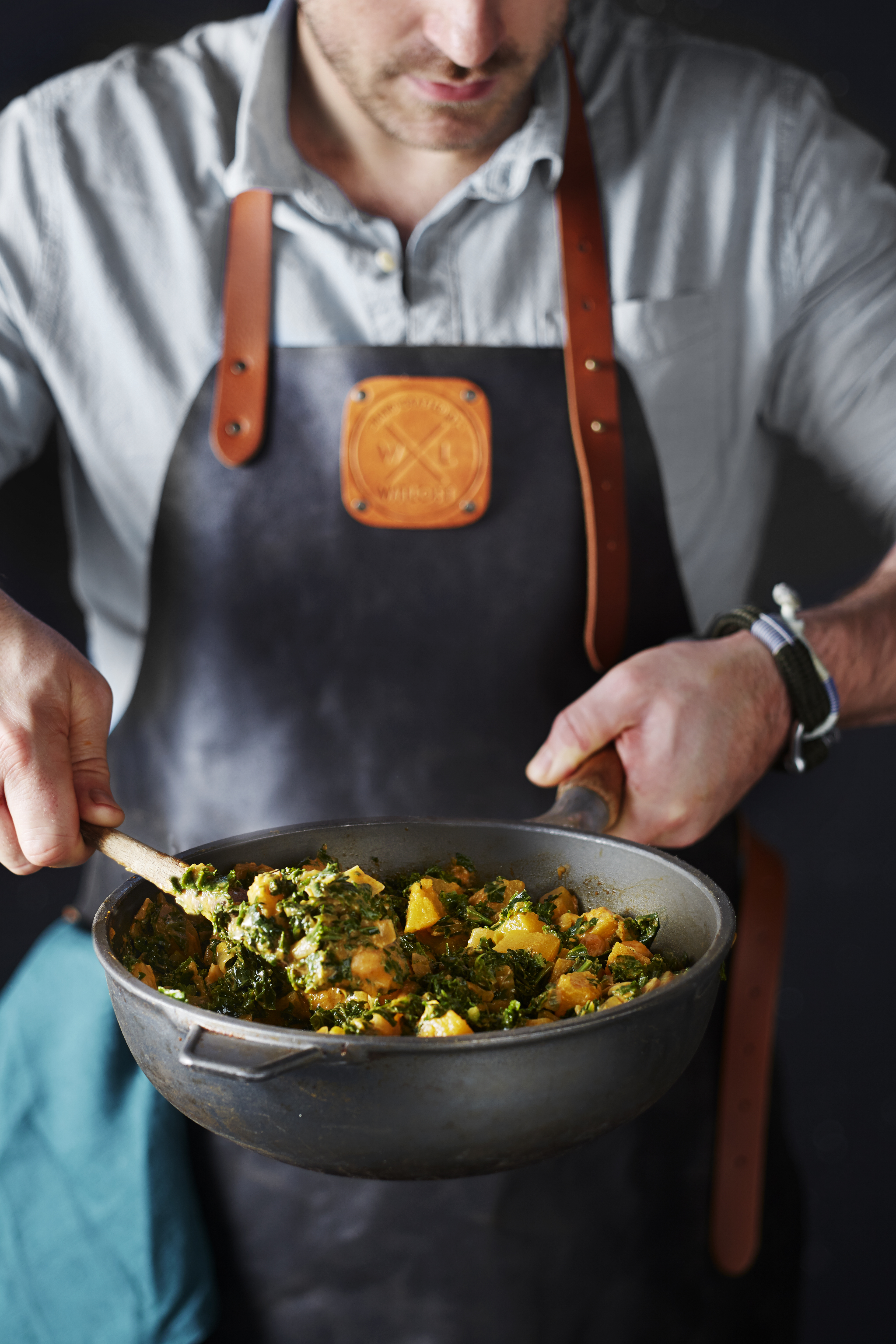 Pompoencurry met boerenkool