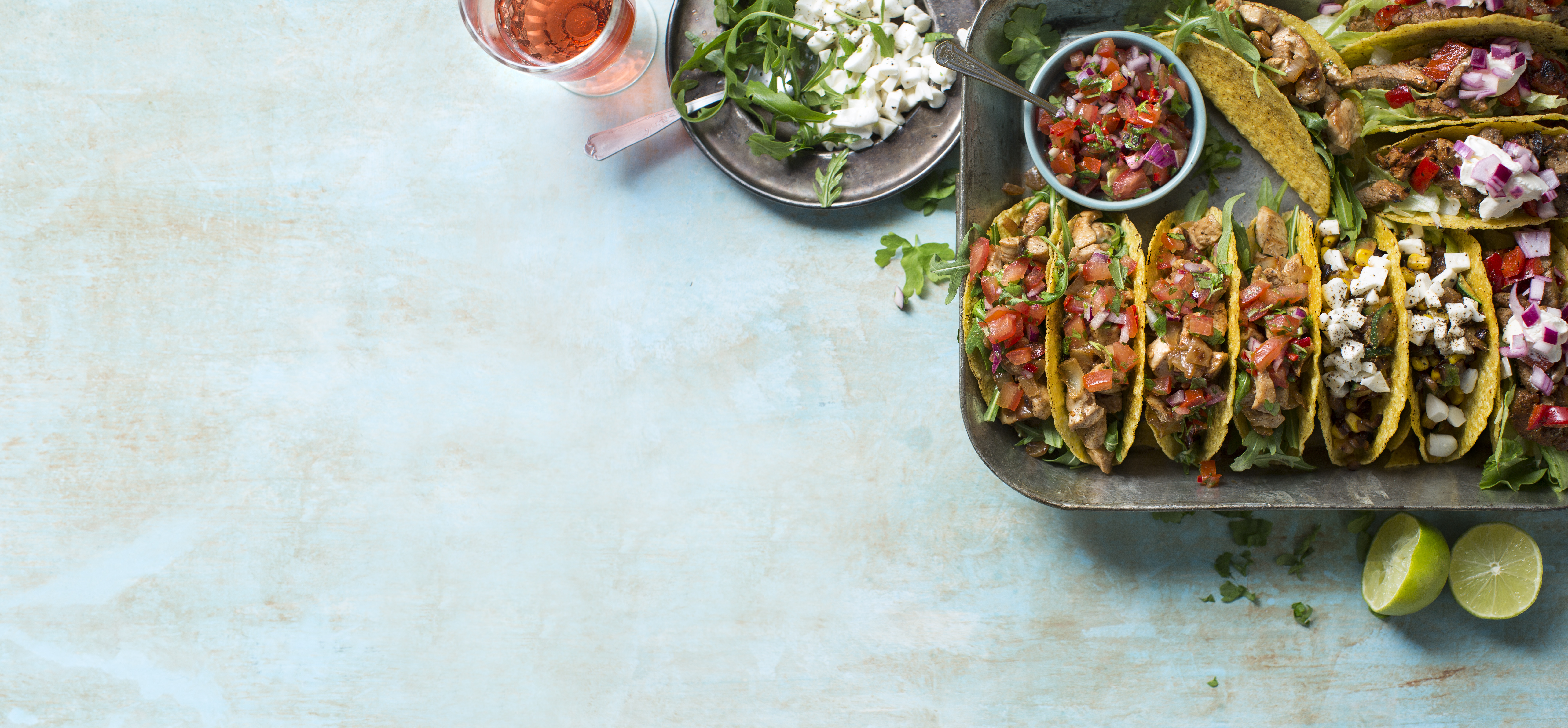 Taco's met kruidige varkenshaas