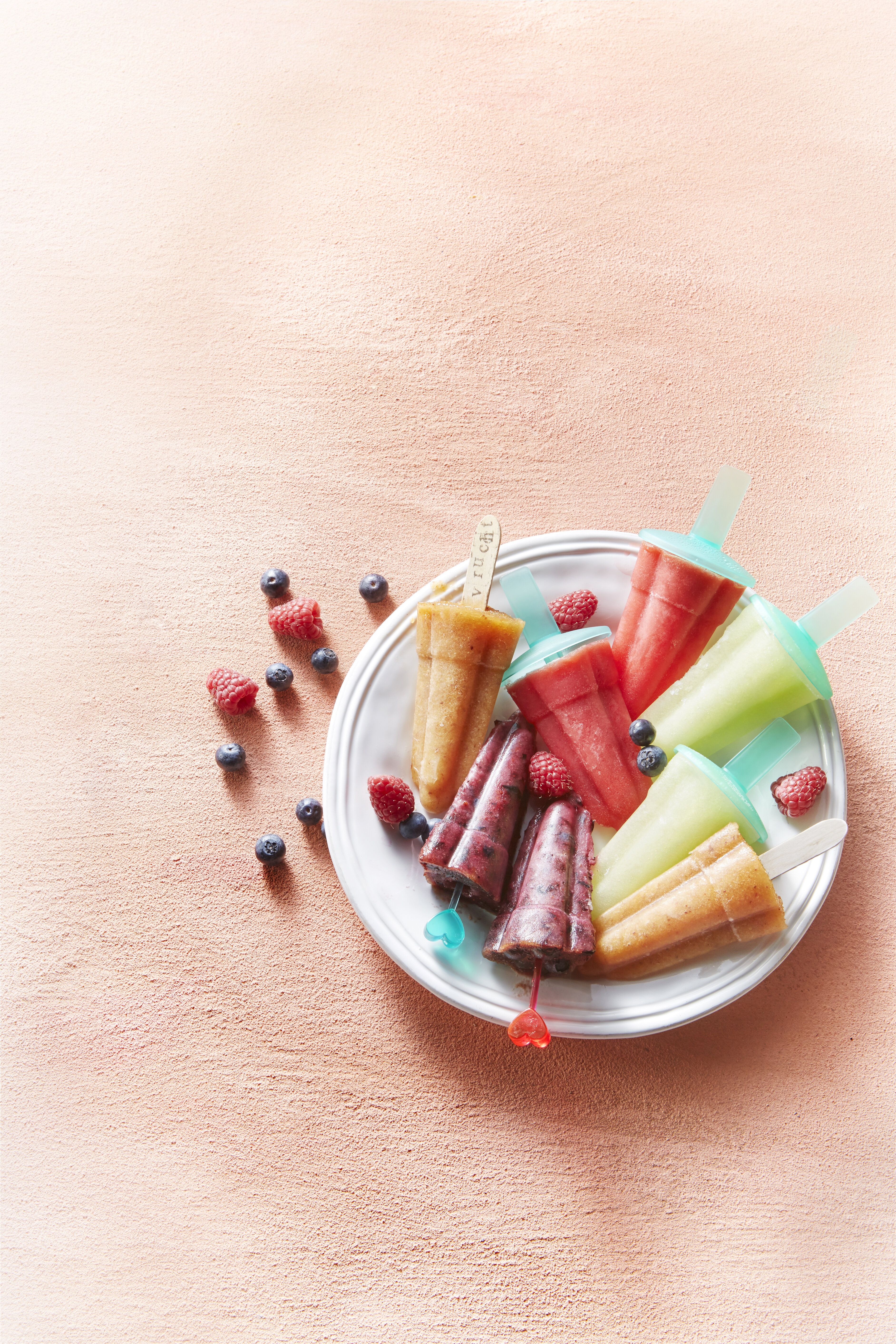 Sorbetijs framboos-sinaasappel