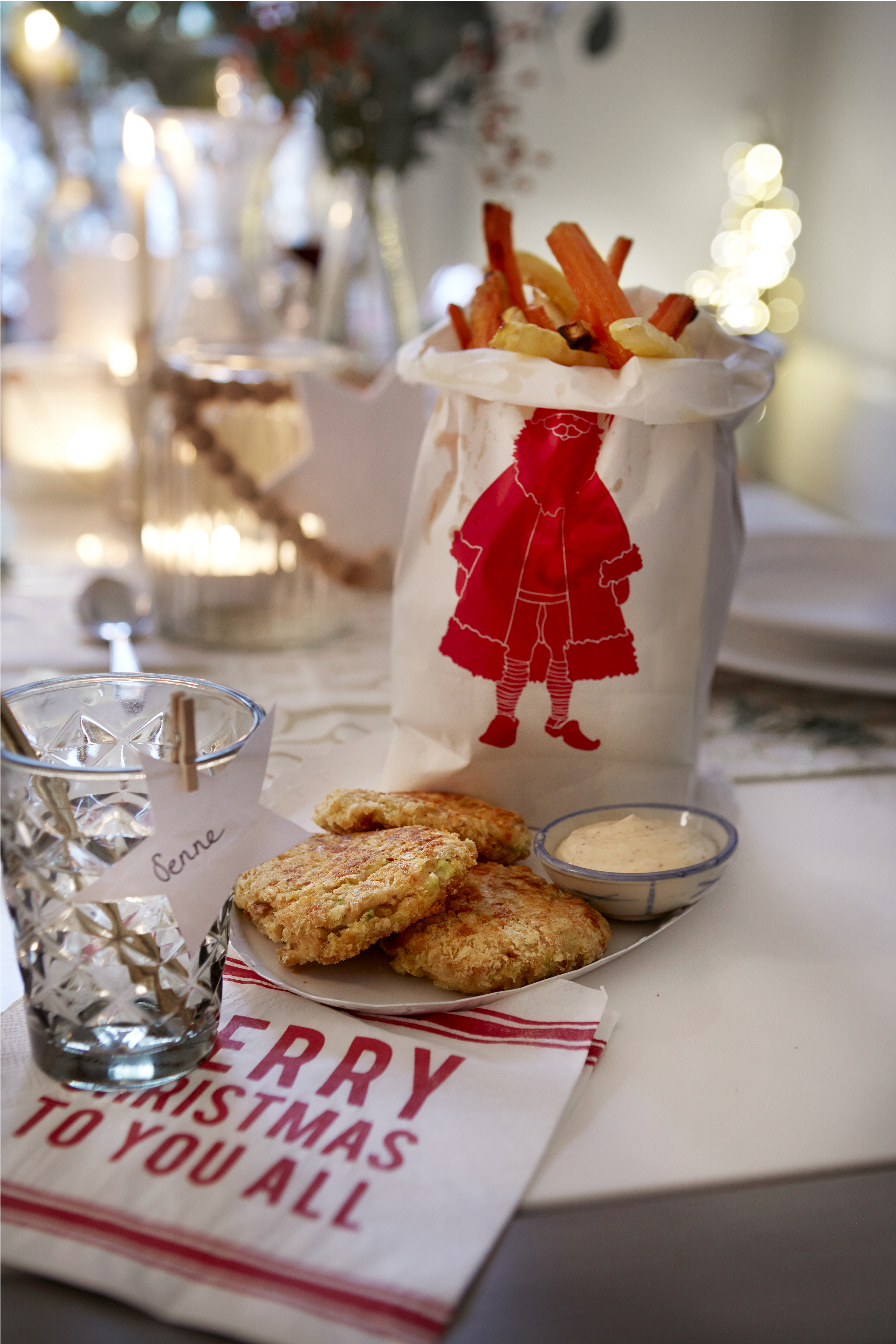 Zalmkoekjes met mosterdmayonaise