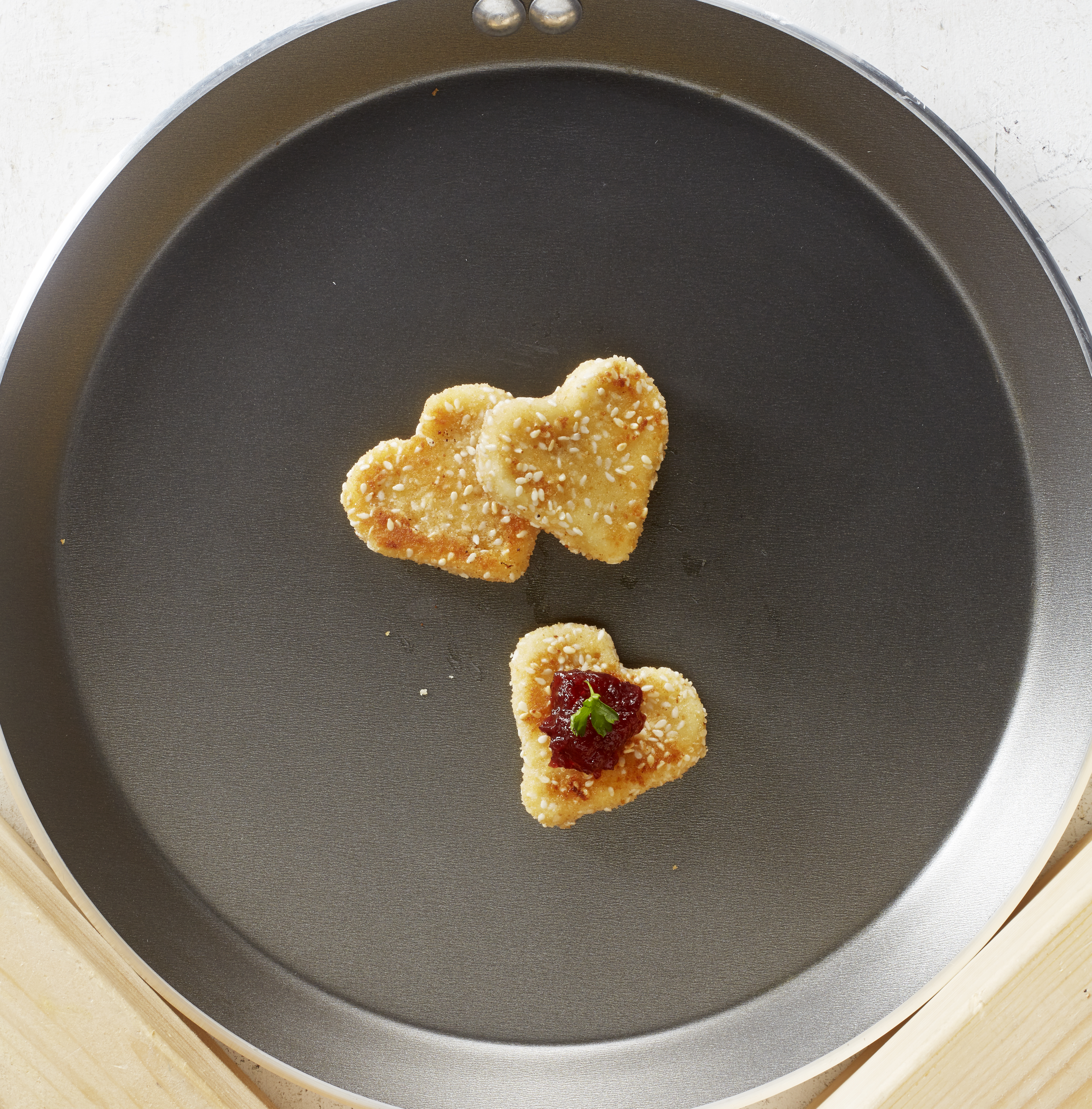 Krokante geitenkaashartjes