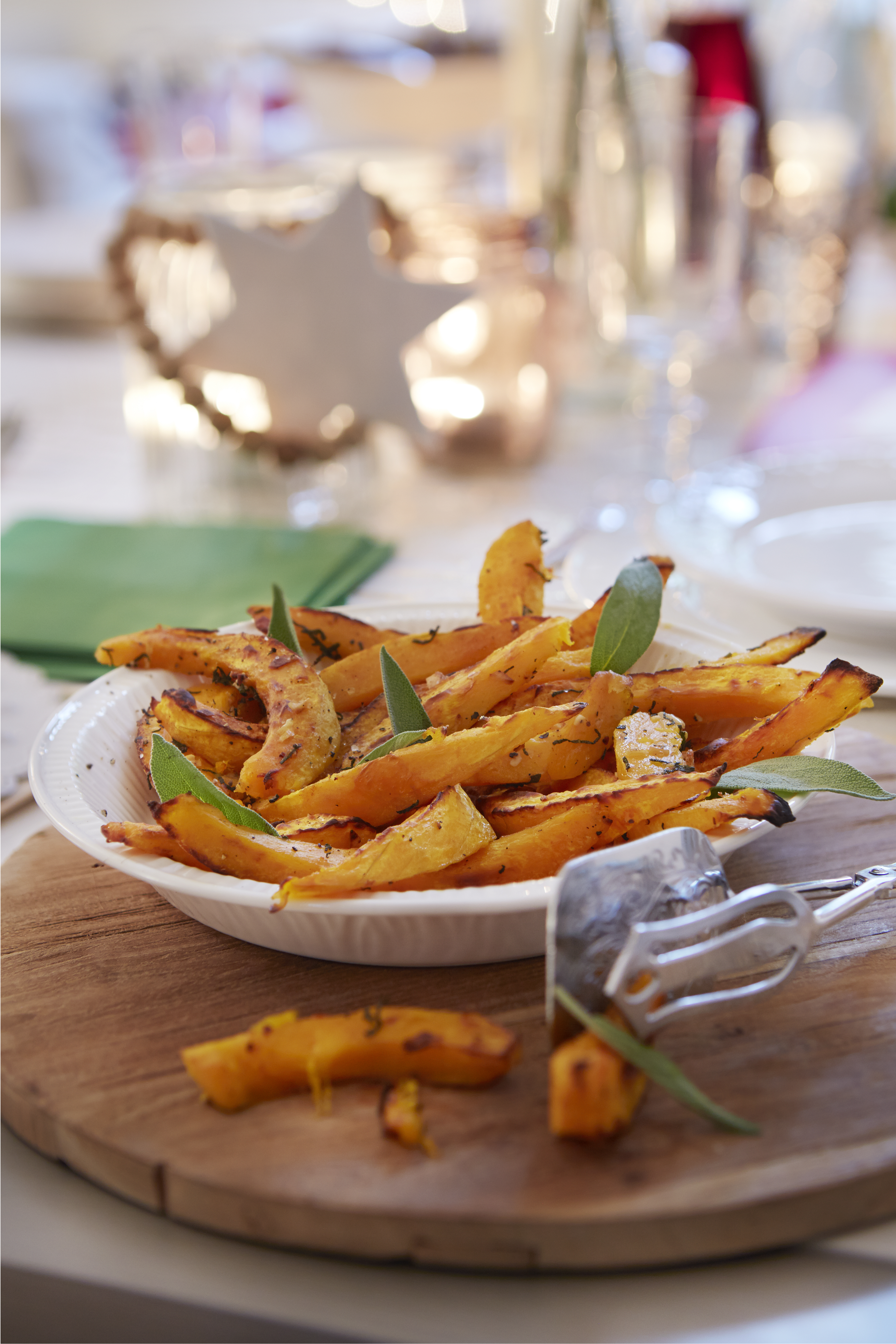 Geroosterde pompoen met salie