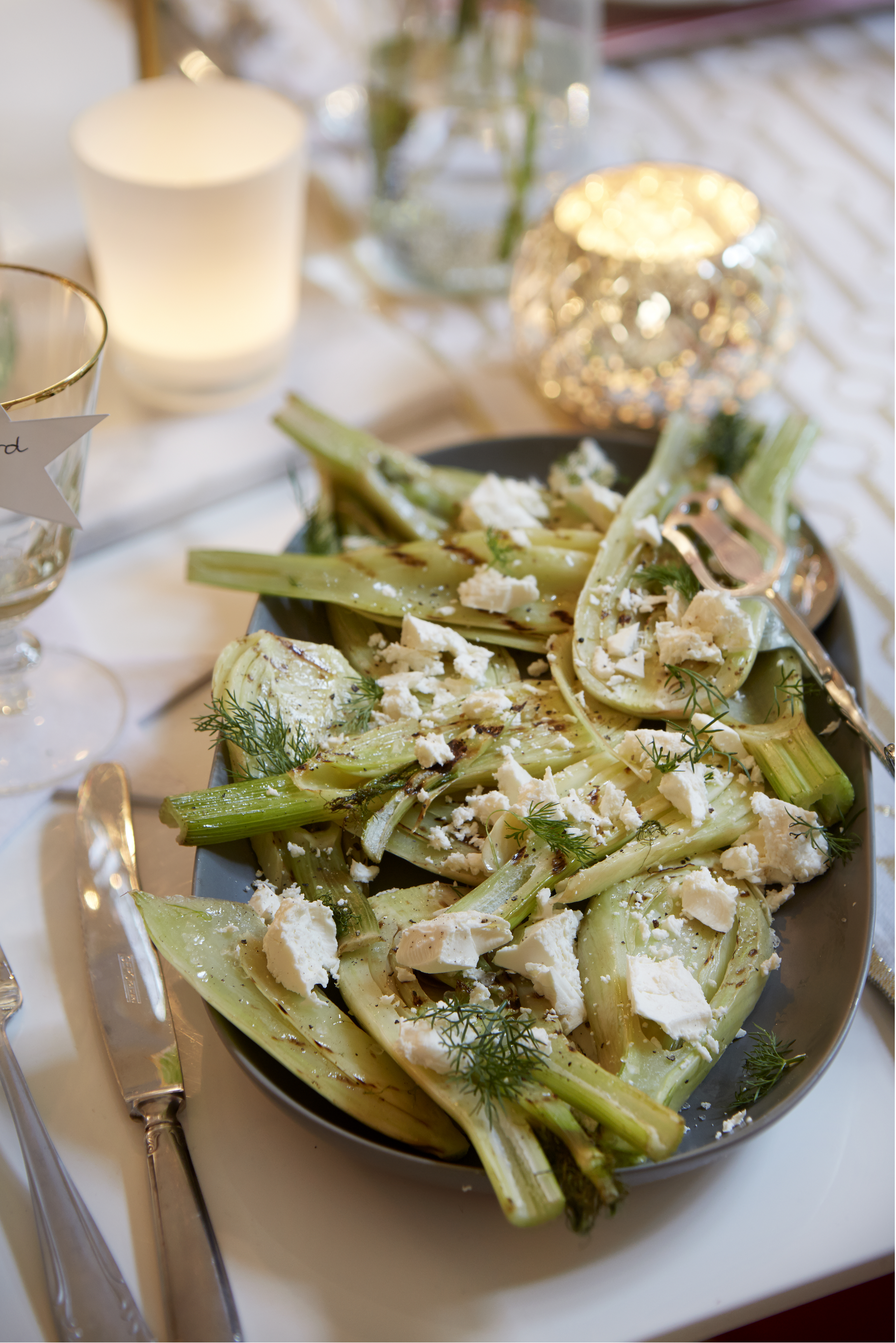 Geroosterde venkel met dille