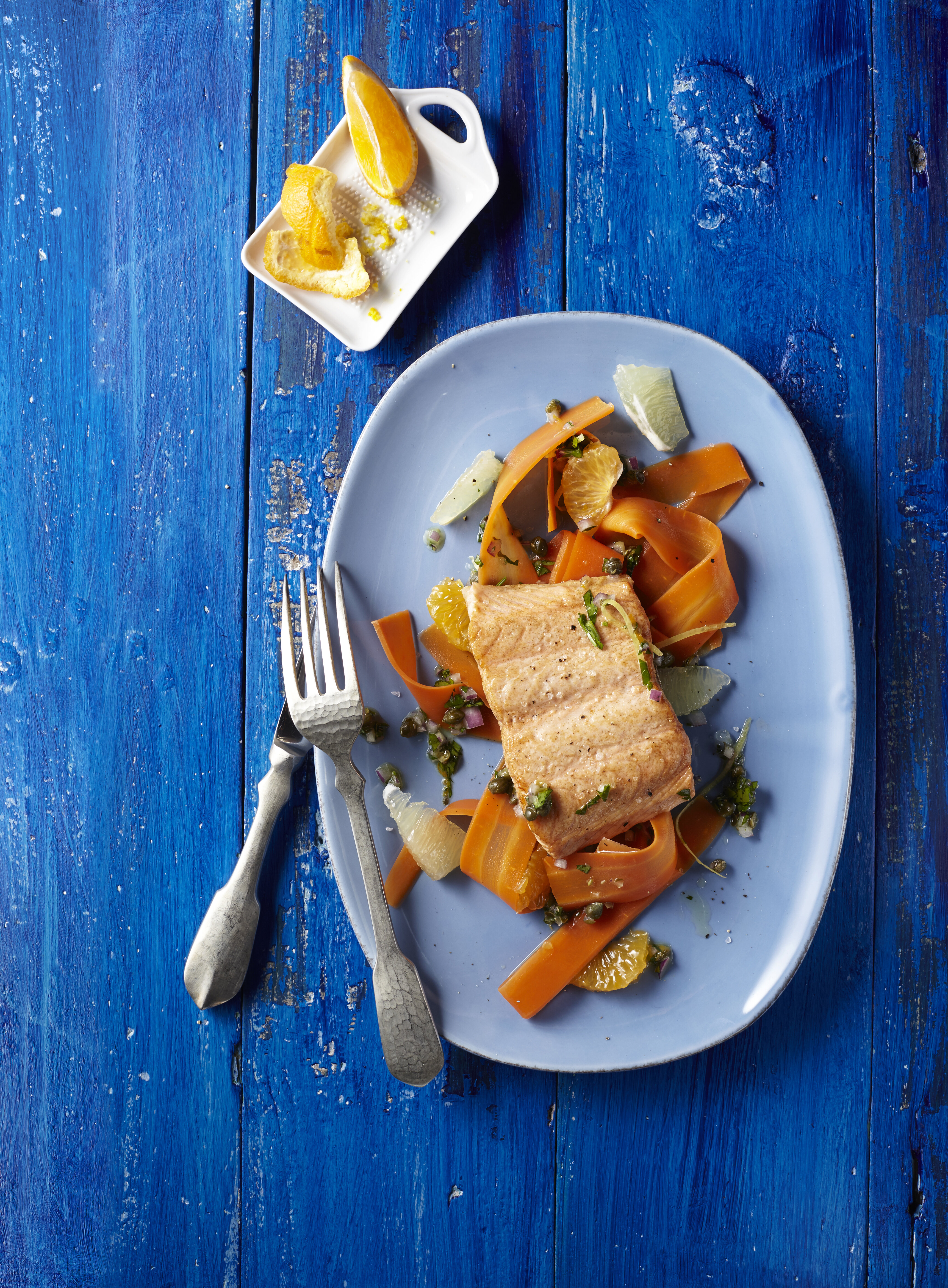 Zalmfilet met peterselietapenade