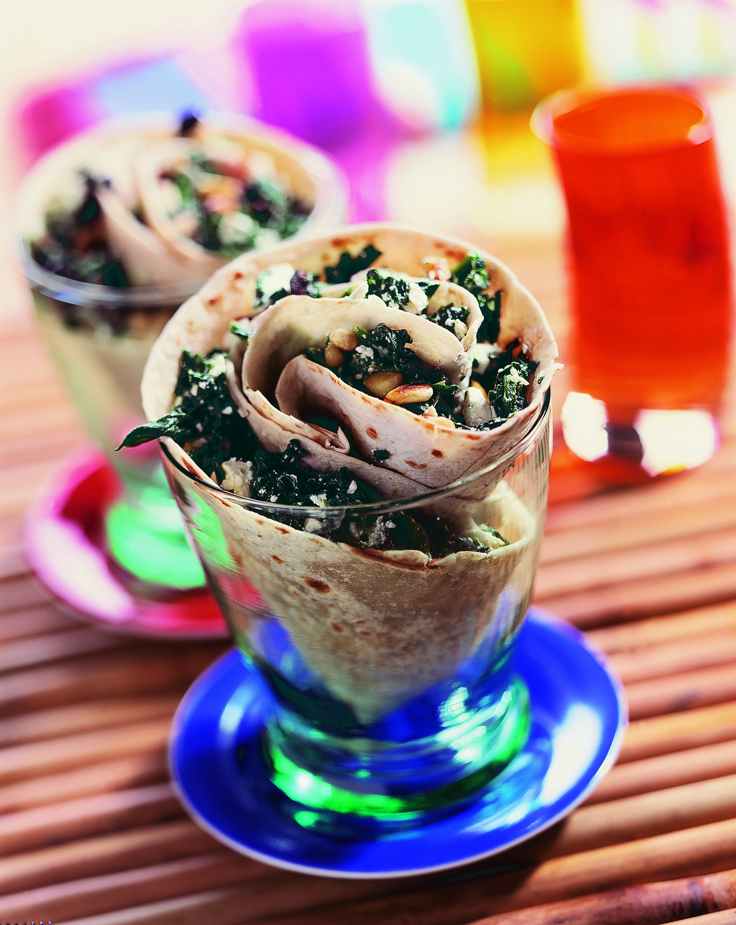 Wrap met spinazie en feta