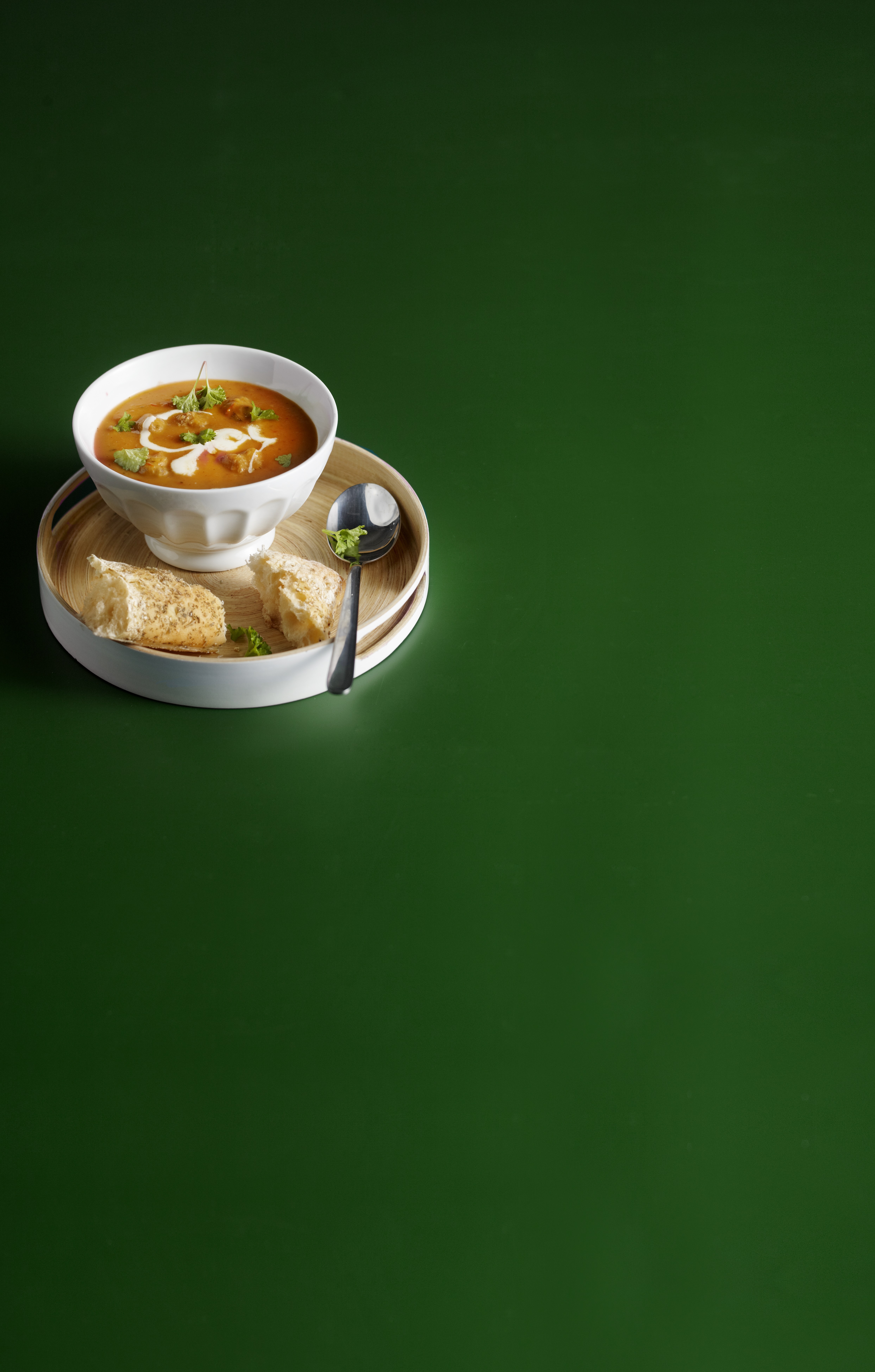 Tomatencremesoep met ballen