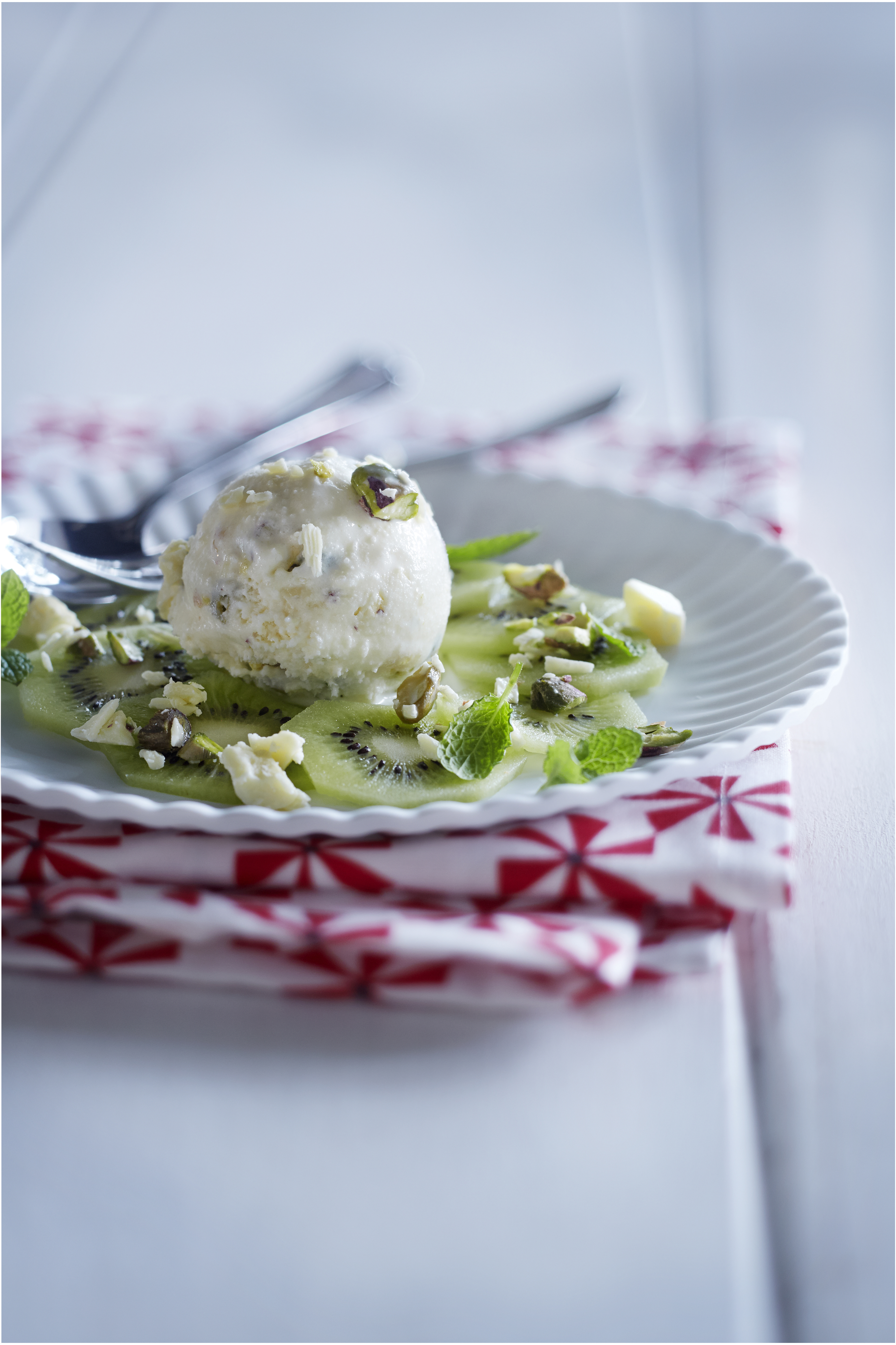 IJsdessert met kiwi