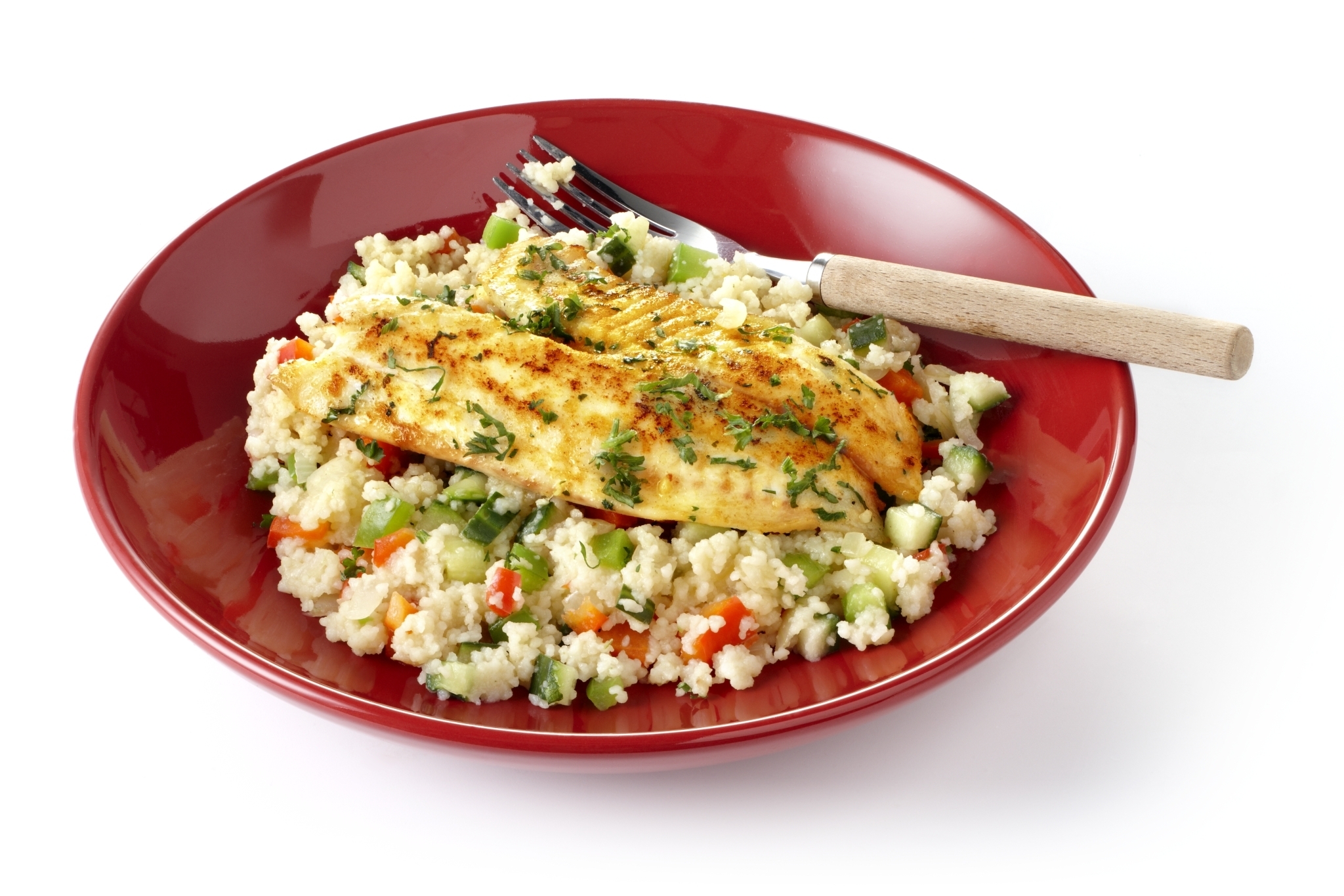 Tilapia met couscoussalade