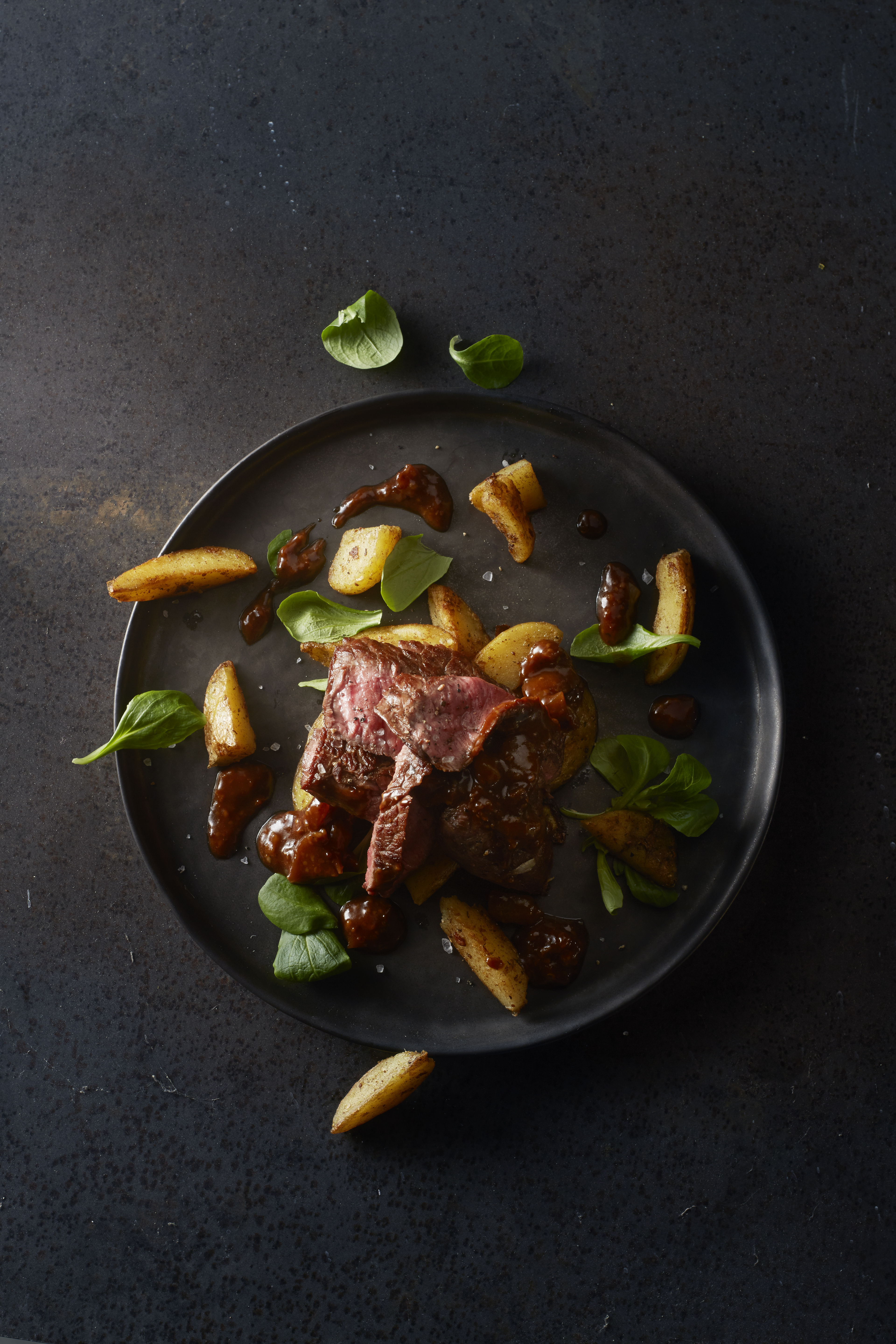 Biefstuk met cacao-barbecuesaus