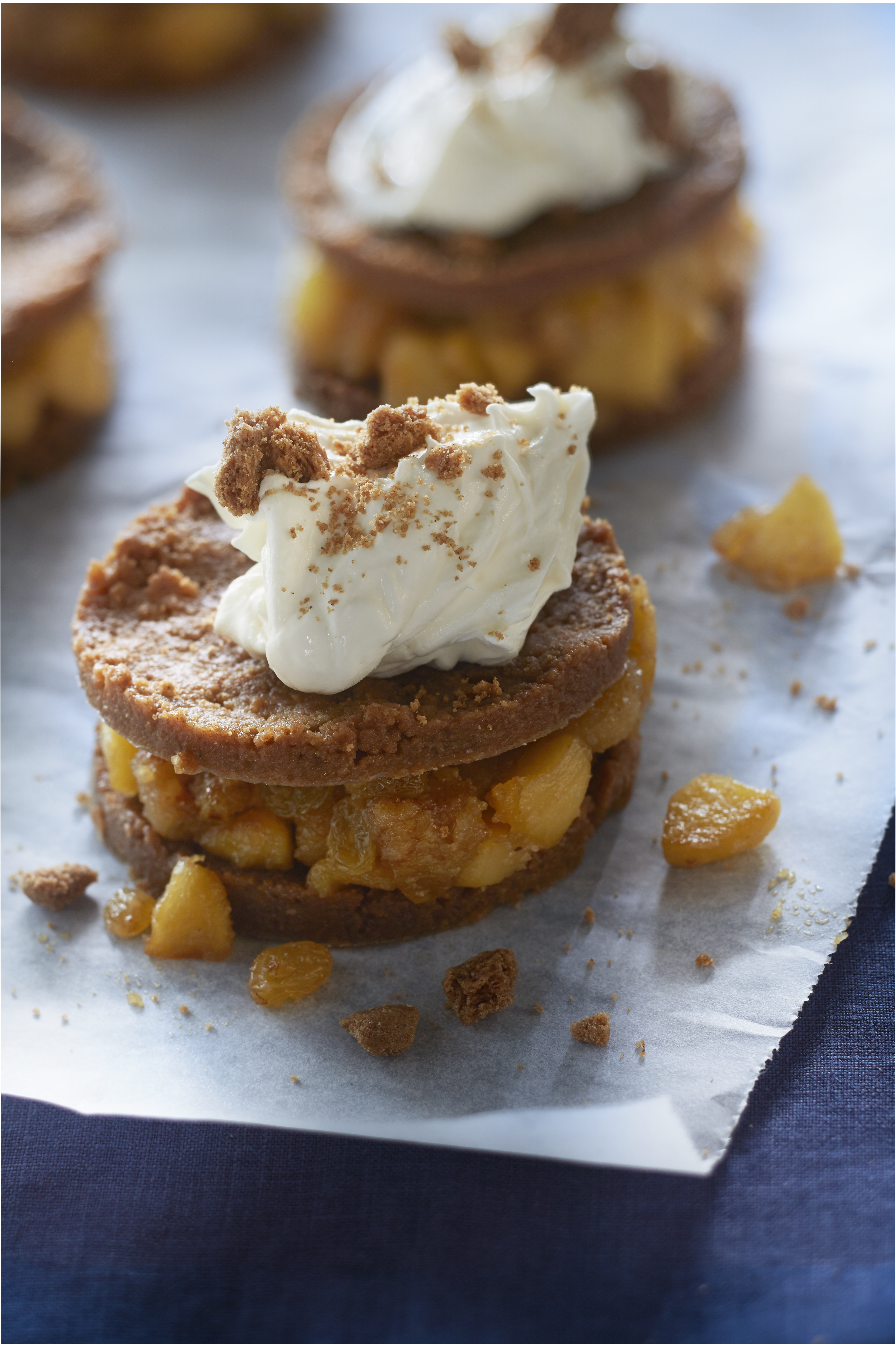 Speculaastaartje met appel en amandel