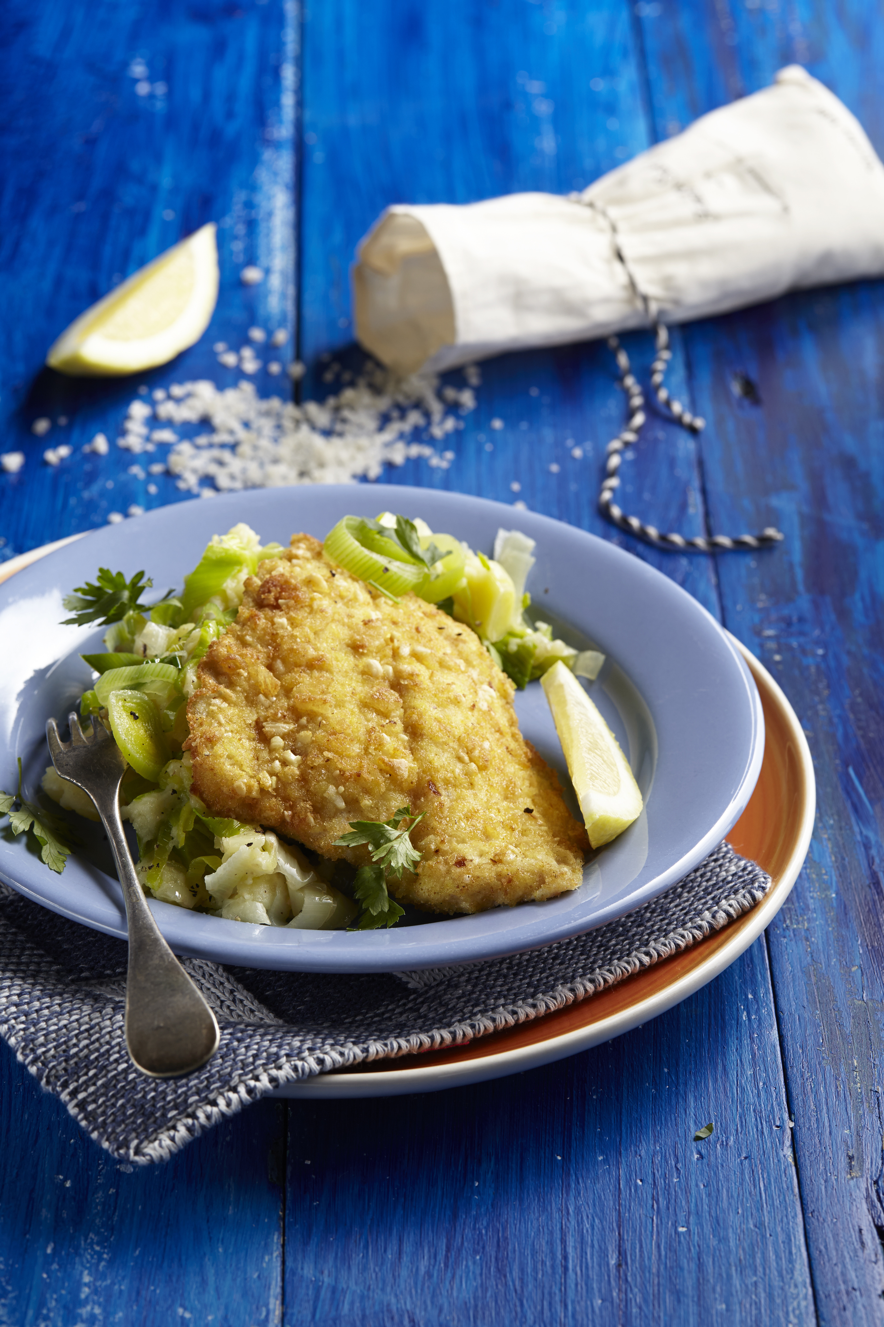 Gebakken schol met preistamppot