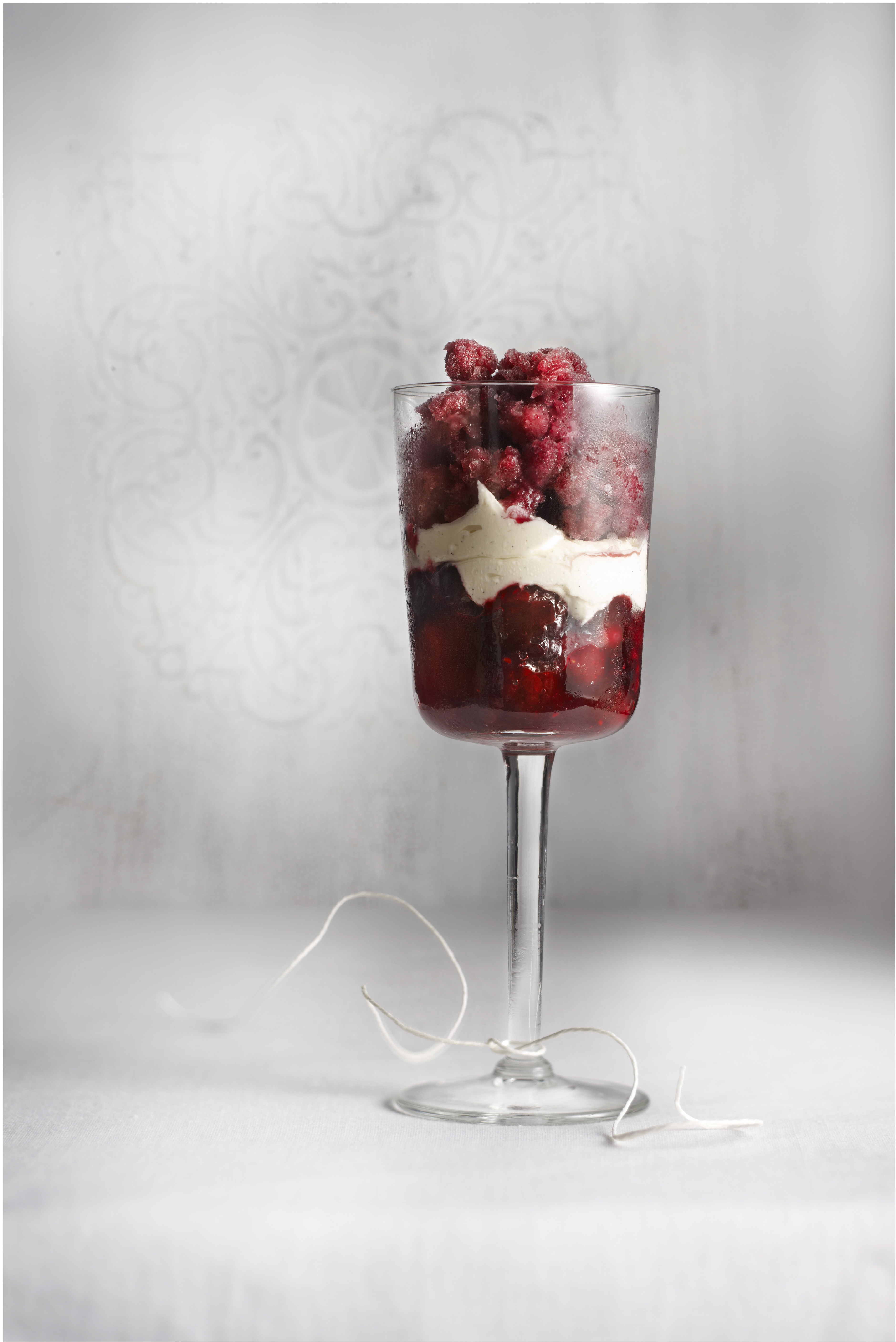 Bosvruchten met vanillemascarpone en gluhweingranite